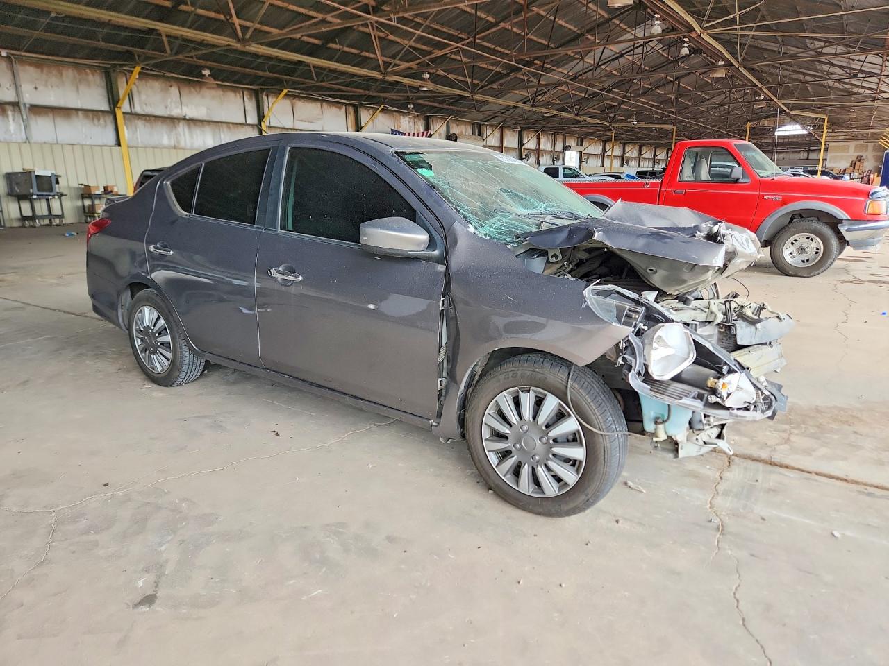 2015 Nissan Versa 1.6 Sv Gray vin: 3N1CN7AP3FL845121