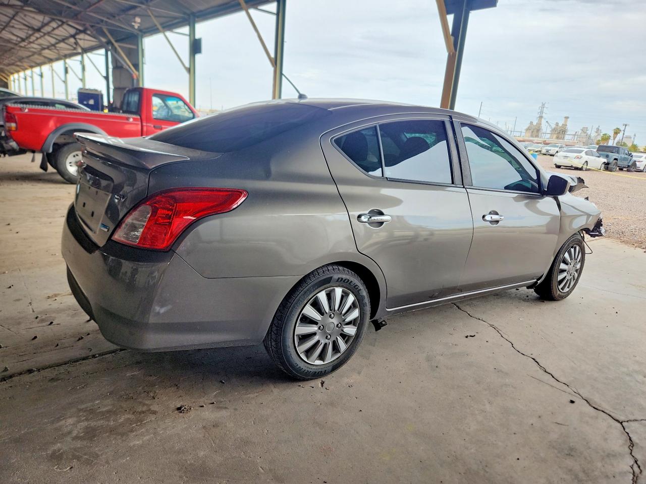 2015 Nissan Versa 1.6 Sv Gray vin: 3N1CN7AP3FL845121