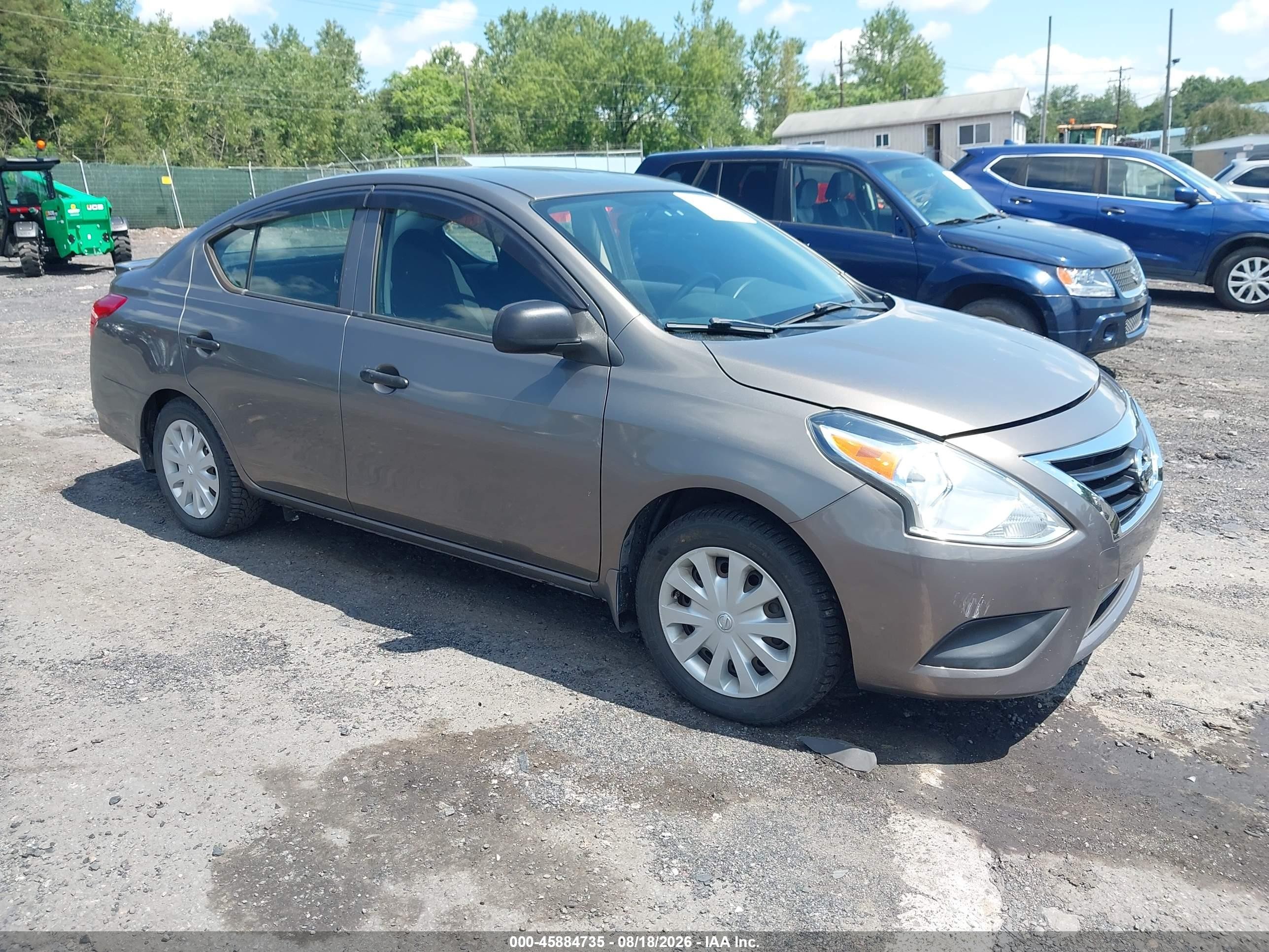 2015 Nissan Versa 1.6 S+ Gray vin: 3N1CN7AP3FL863506