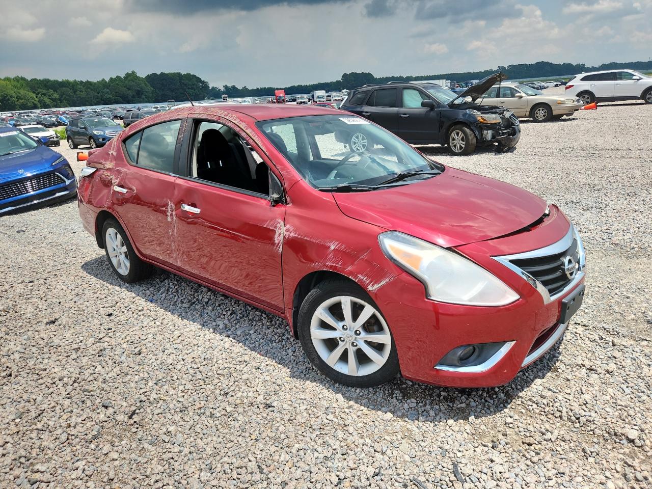 2015 Nissan Versa 1.6 Sl Red vin: 3N1CN7AP3FL869855