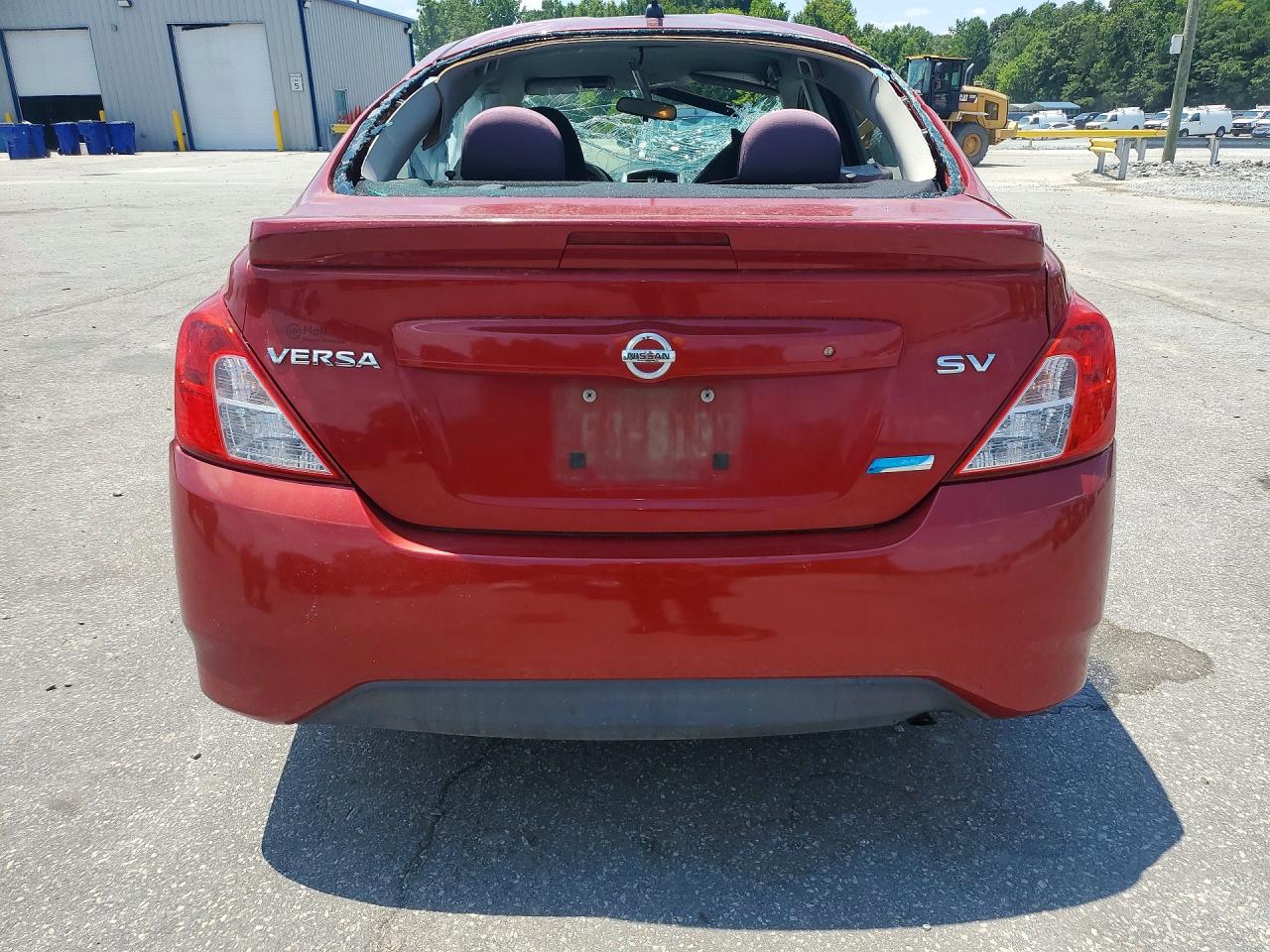 2015 Nissan Versa 1.6 Sv Burgundy vin: 3N1CN7AP3FL893153