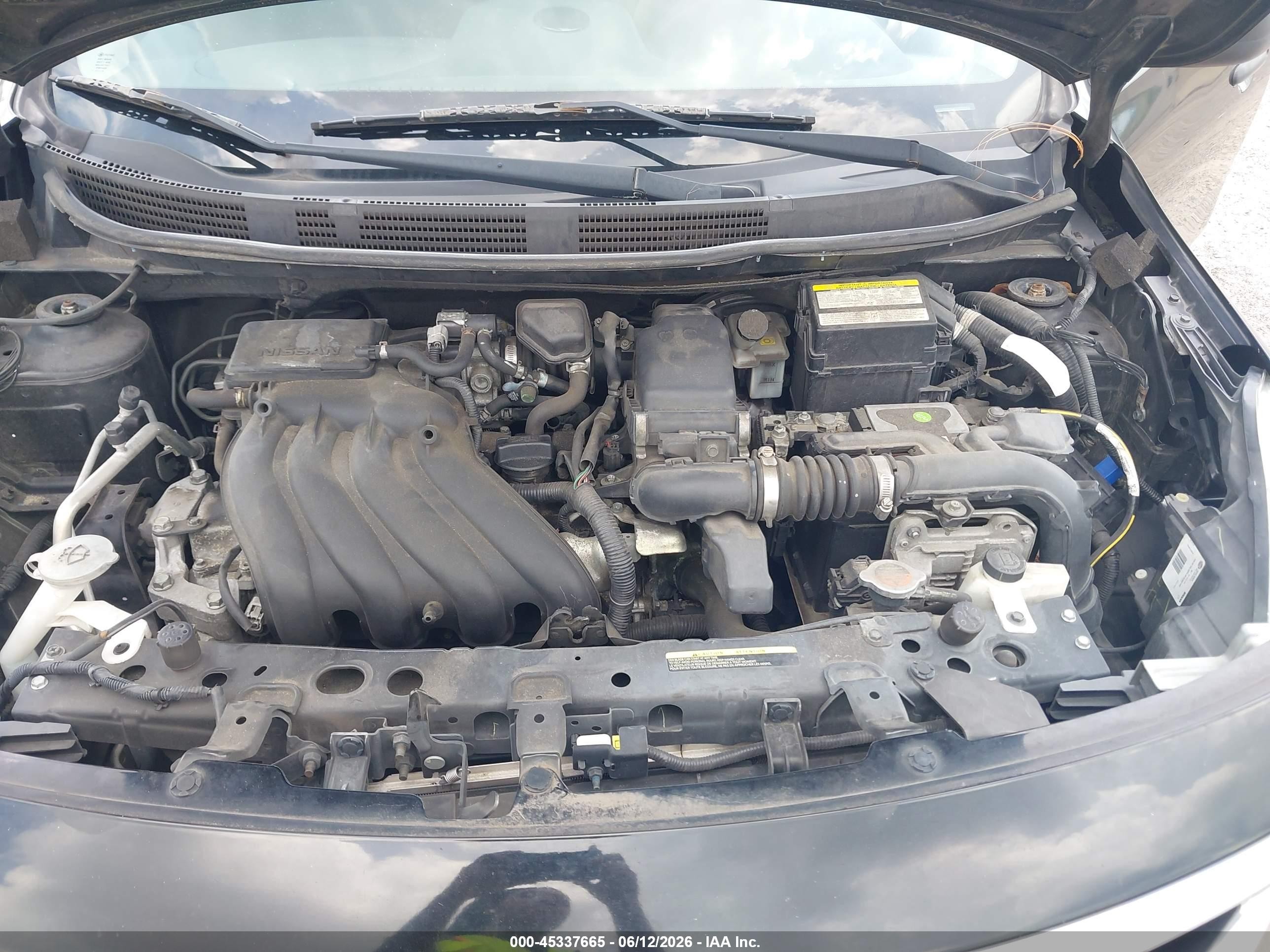 2015 Nissan Versa 1.6 S/1.6 S+/1.6 Sl/1.6 Sv Черный vin: 3N1CN7AP3FL896814
