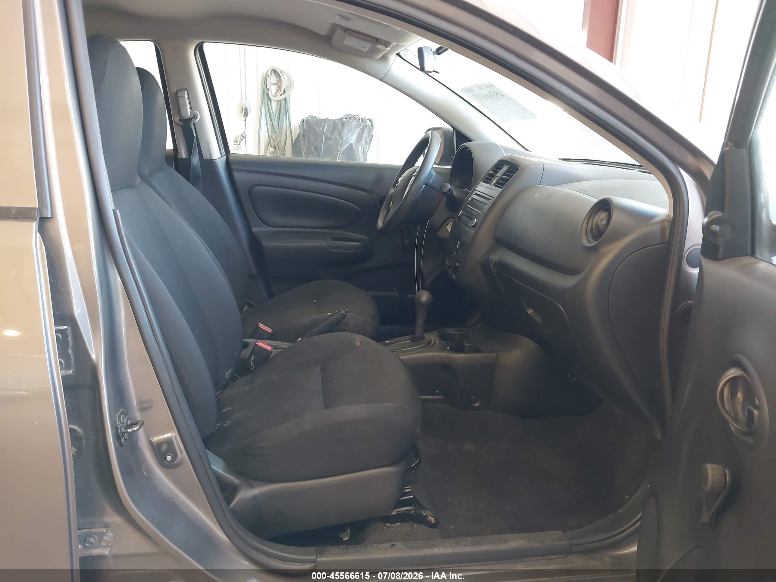 2015 Nissan Versa 1.6 S+ Gray vin: 3N1CN7AP3FL957448