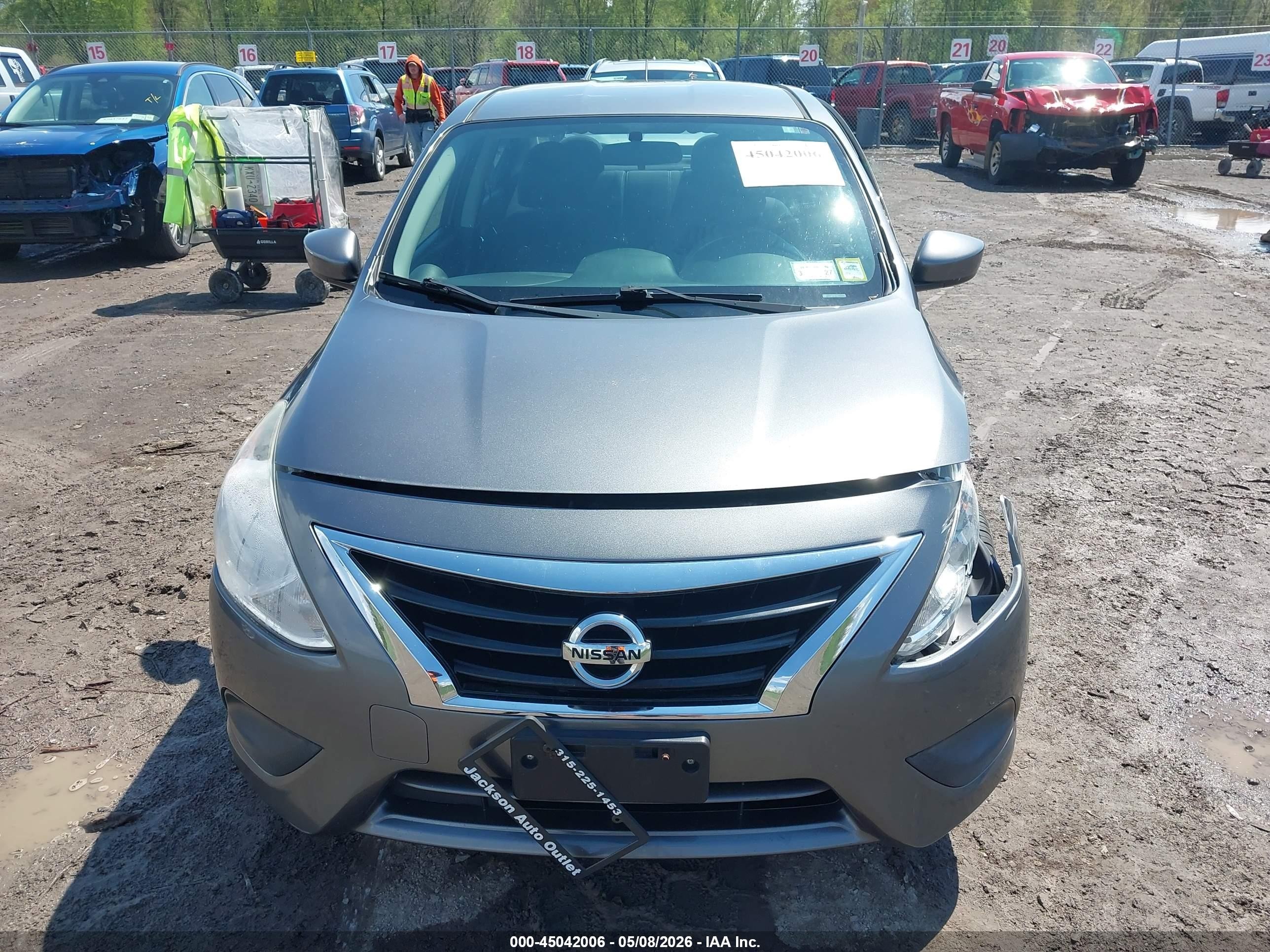 2016 Nissan Versa 1.6 S/1.6 S+/1.6 Sl/1.6 Sv Gray vin: 3N1CN7AP3GL867668