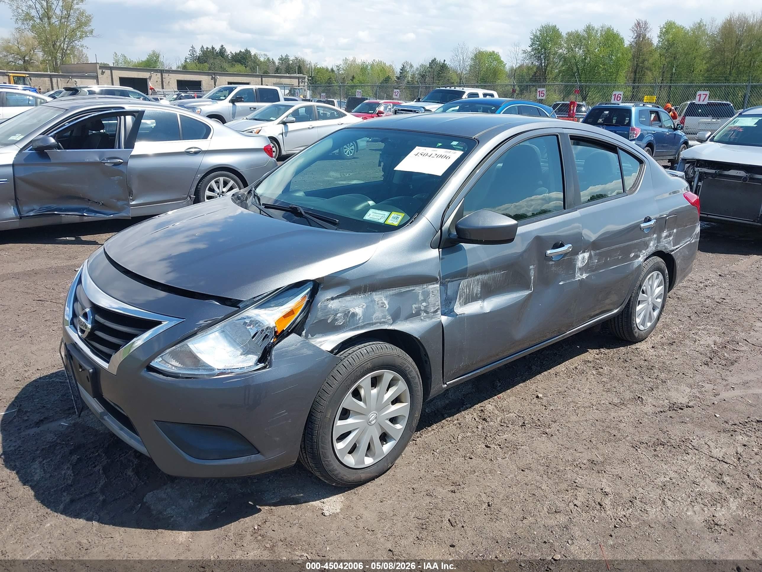 2016 Nissan Versa 1.6 S/1.6 S+/1.6 Sl/1.6 Sv Gray vin: 3N1CN7AP3GL867668
