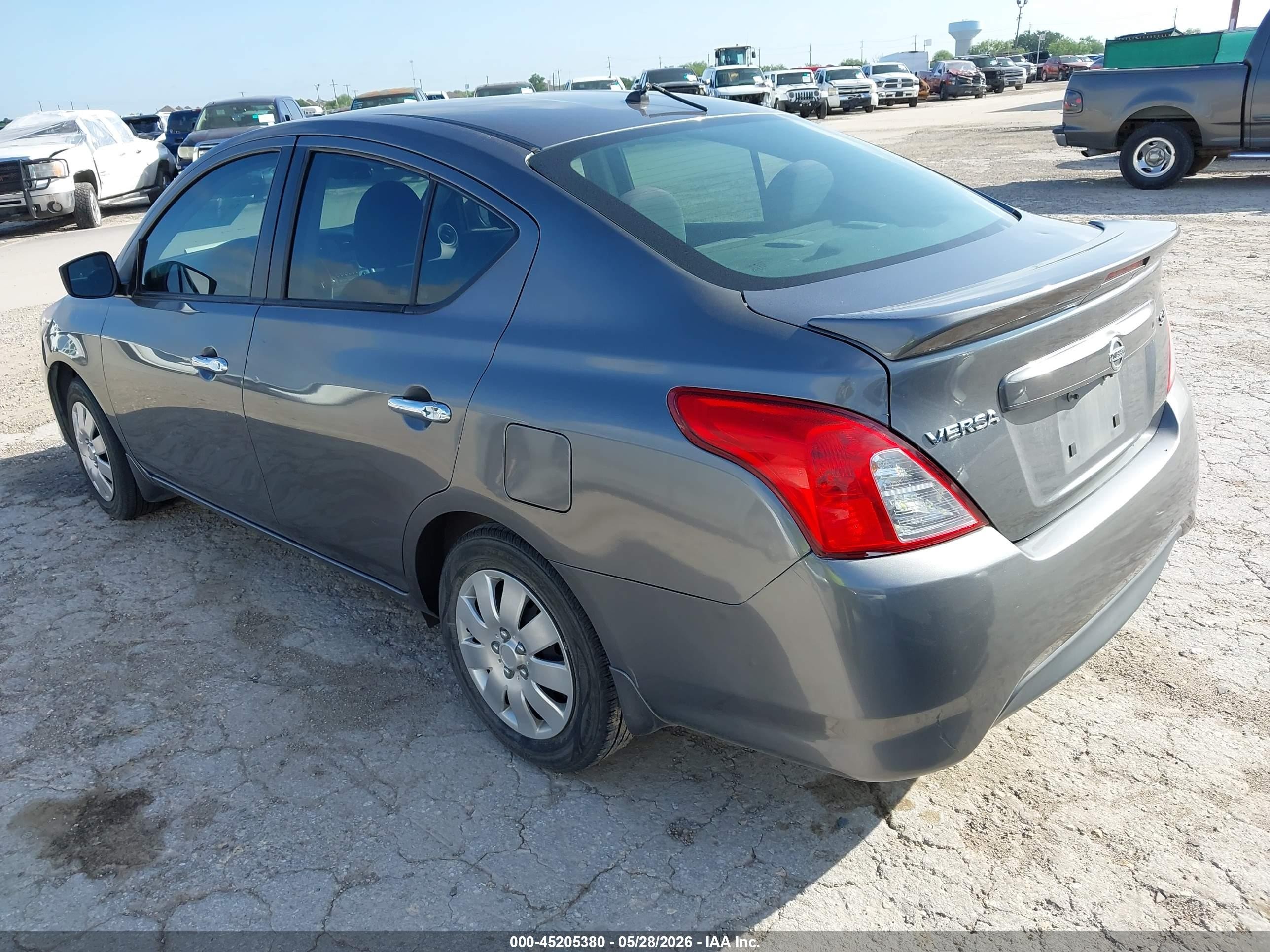2017 Nissan Versa 1.6 Sv Gray vin: 3N1CN7AP3HL821341