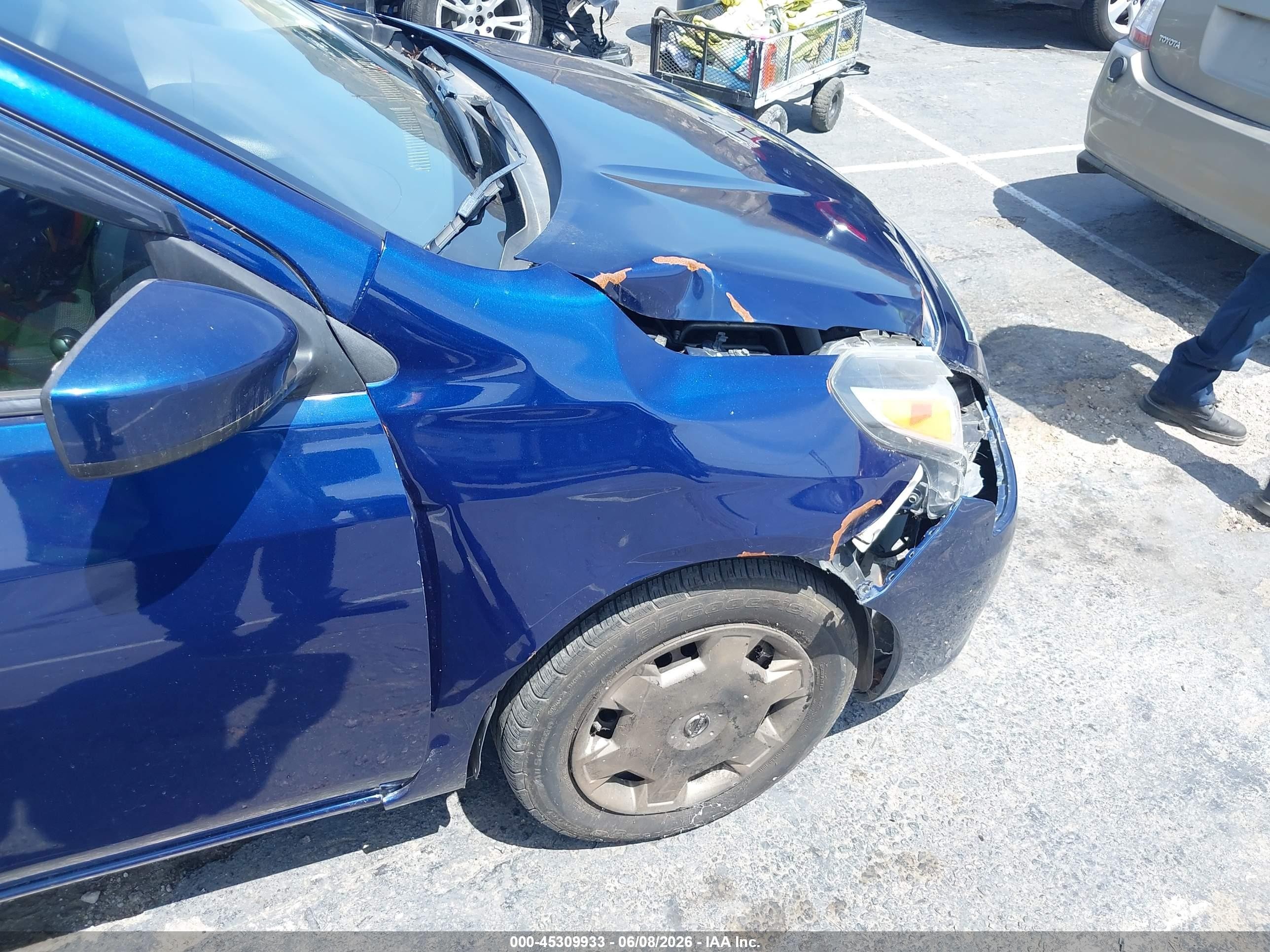 2018 Nissan Versa 1.6 Sv Синий vin: 3N1CN7AP3JL849856