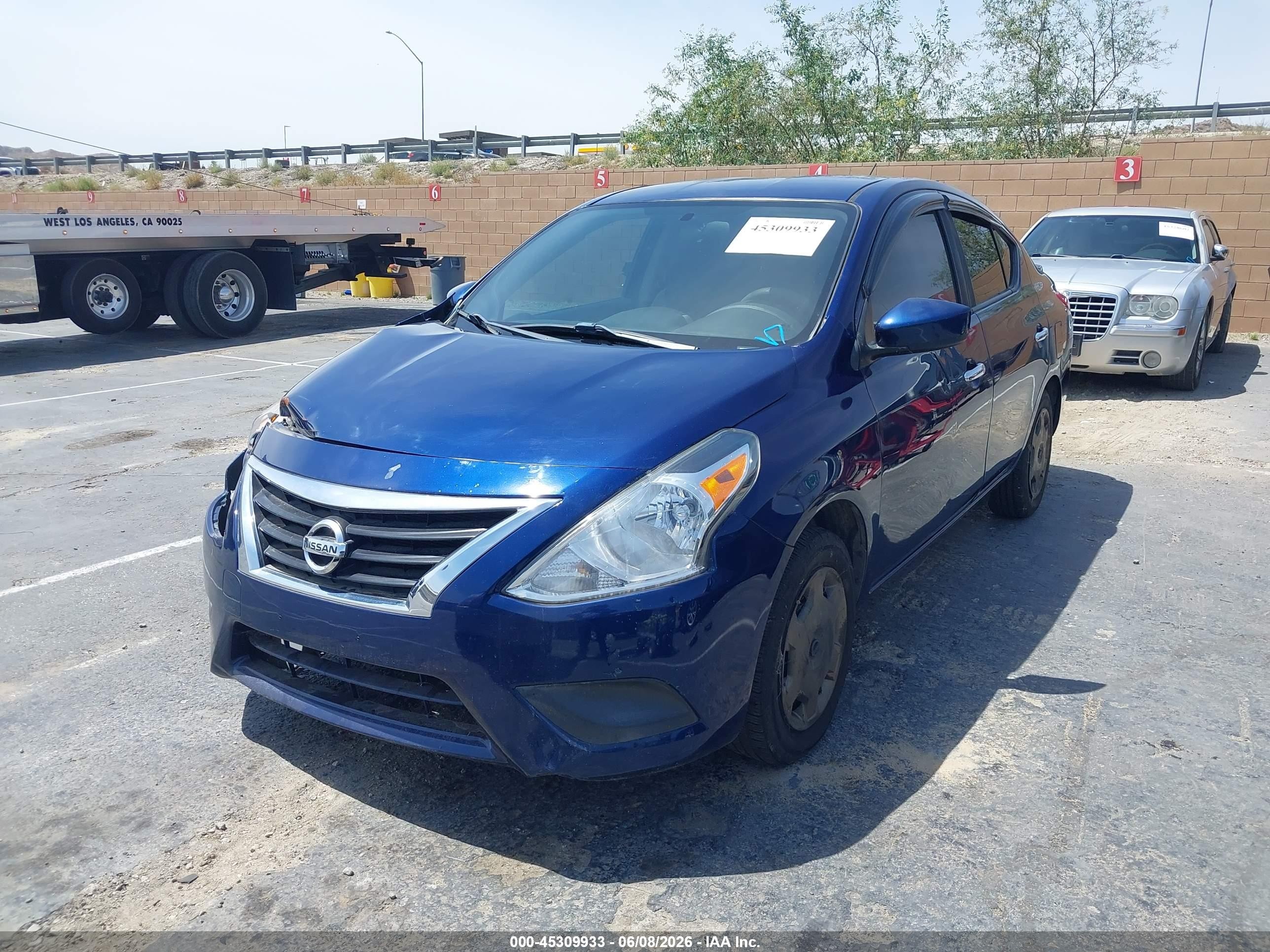 2018 Nissan Versa 1.6 Sv Синий vin: 3N1CN7AP3JL849856