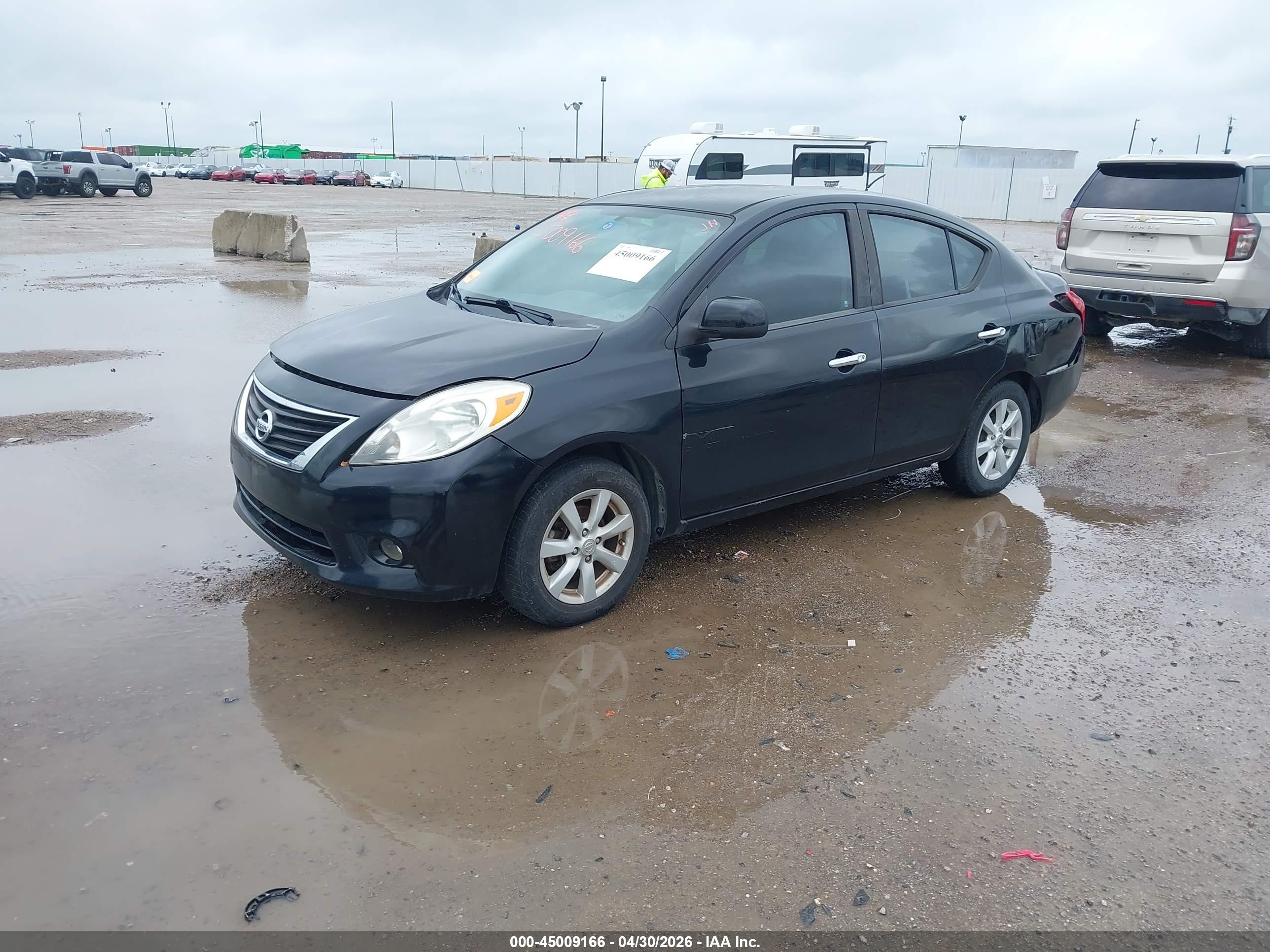 2012 Nissan Versa 1.6 Sl Black vin: 3N1CN7AP4CL814360