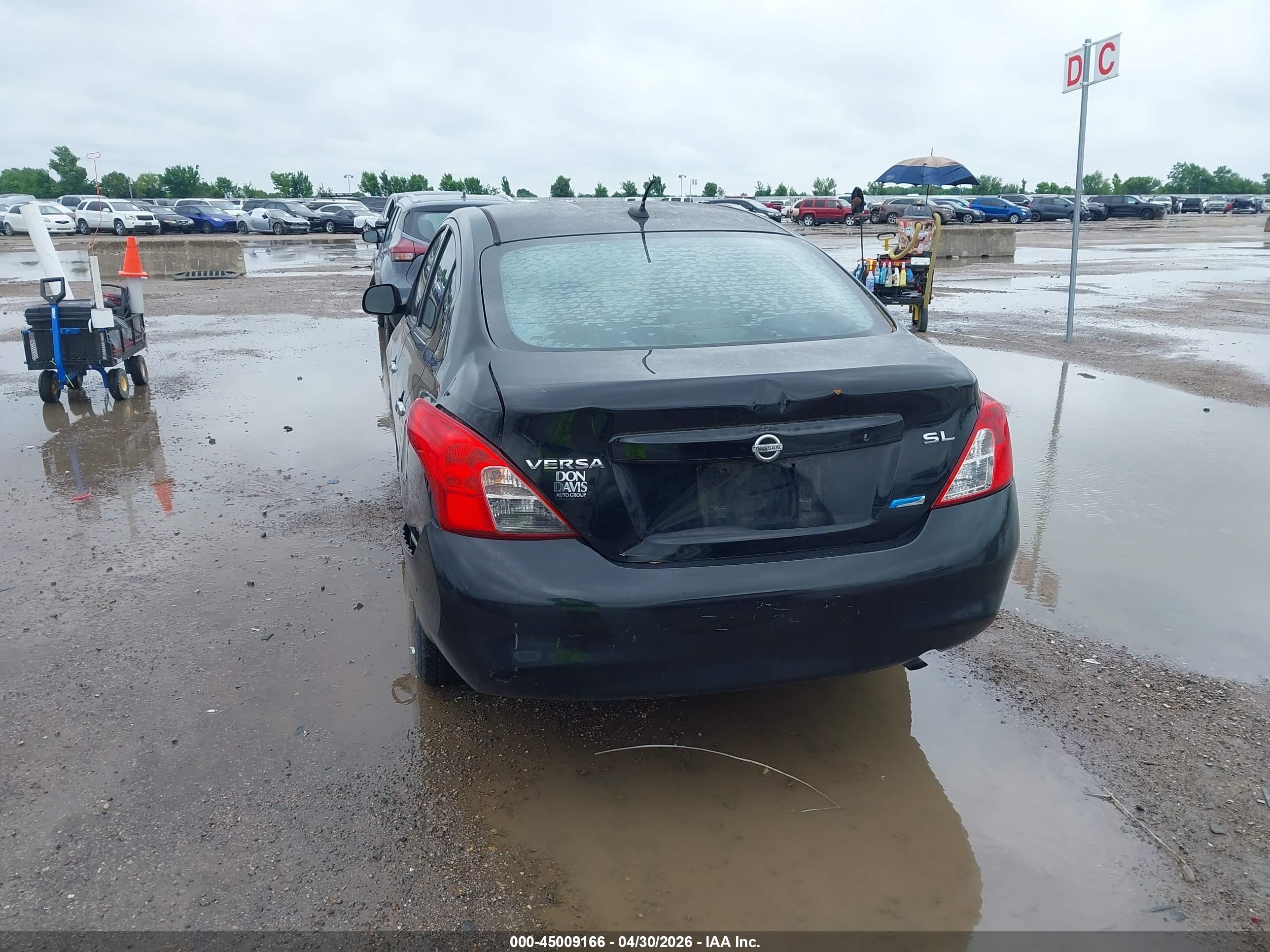 2012 Nissan Versa 1.6 Sl Black vin: 3N1CN7AP4CL814360