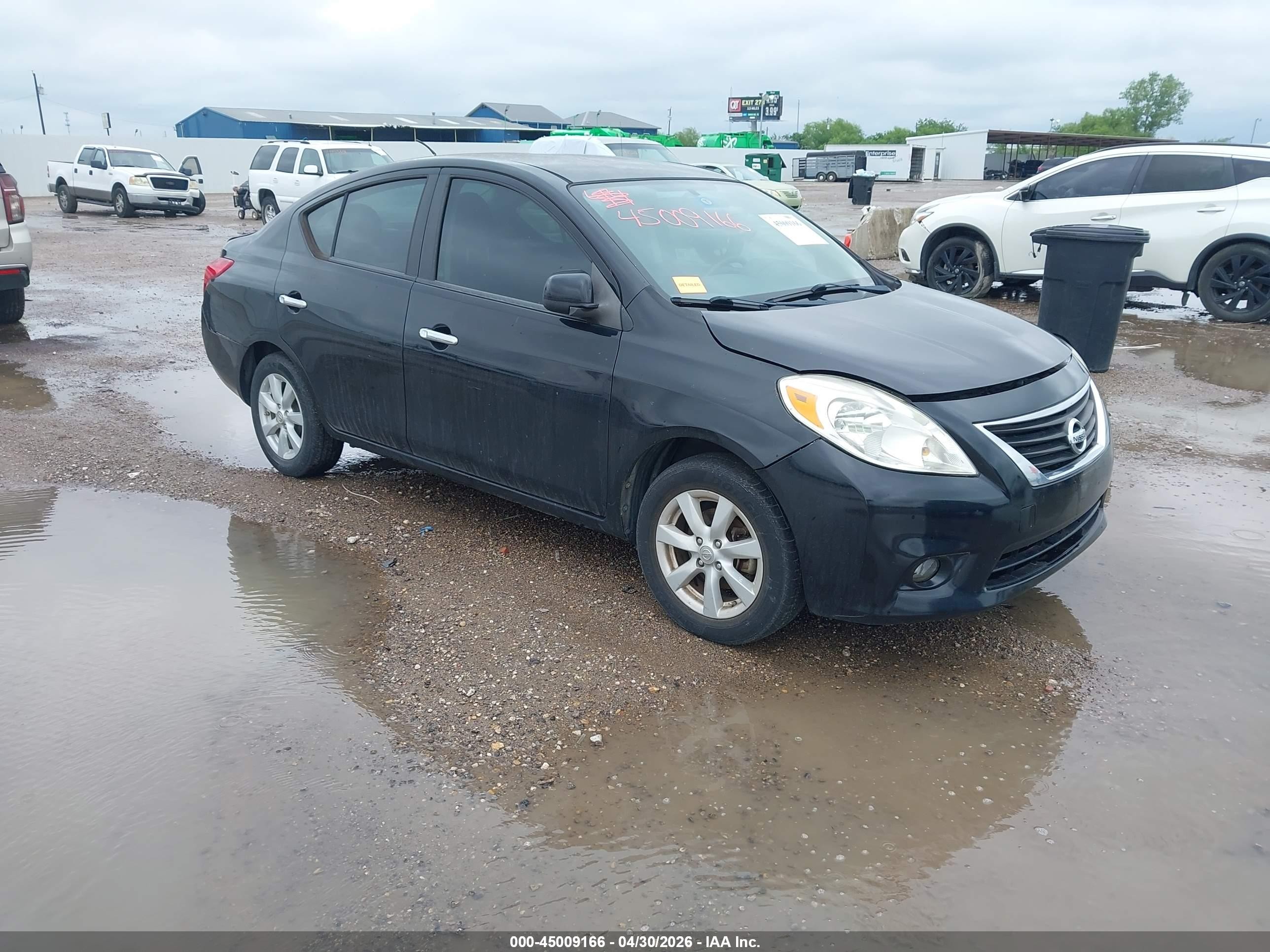 2012 Nissan Versa 1.6 Sl Black vin: 3N1CN7AP4CL814360
