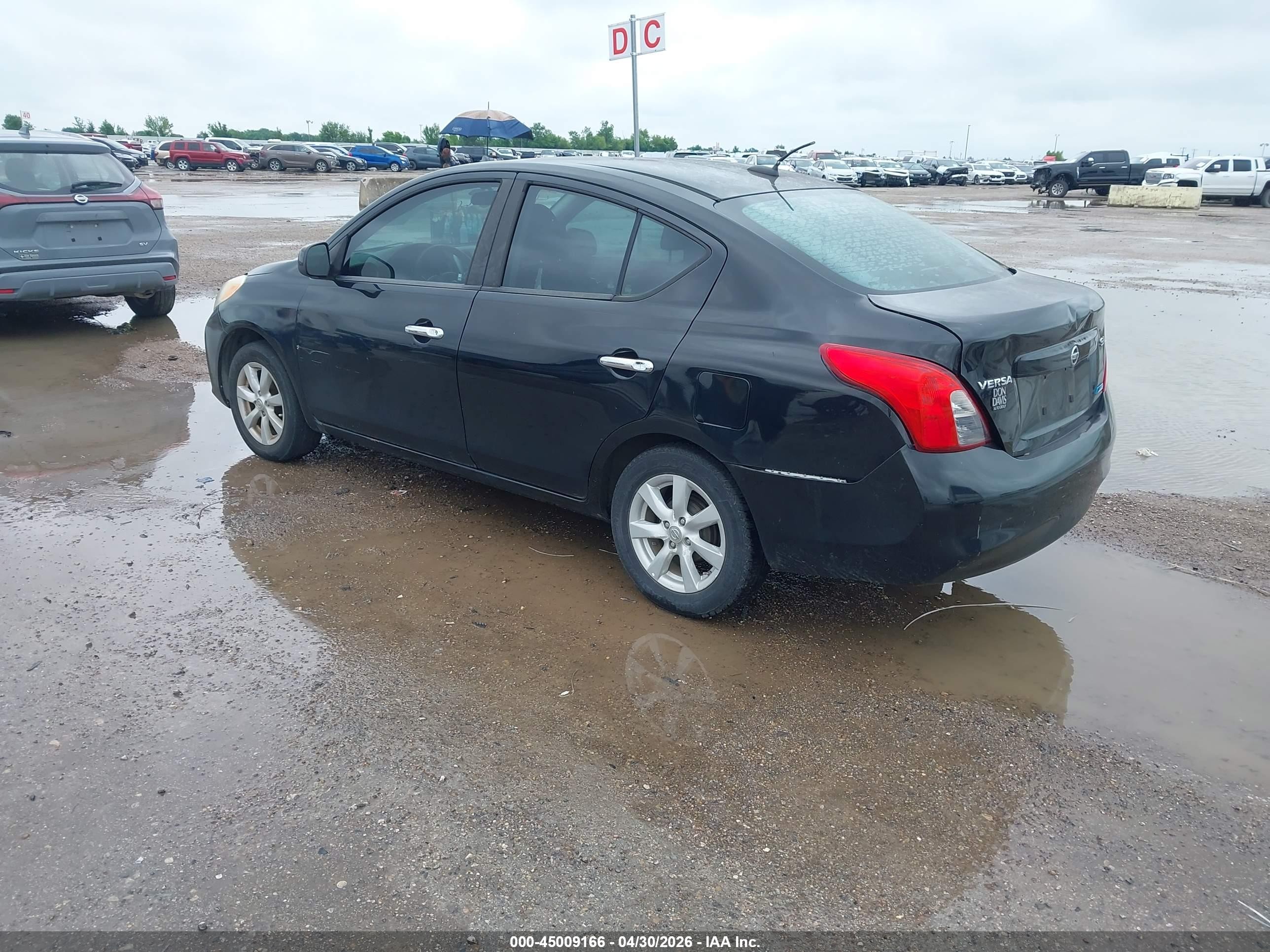 2012 Nissan Versa 1.6 Sl Black vin: 3N1CN7AP4CL814360