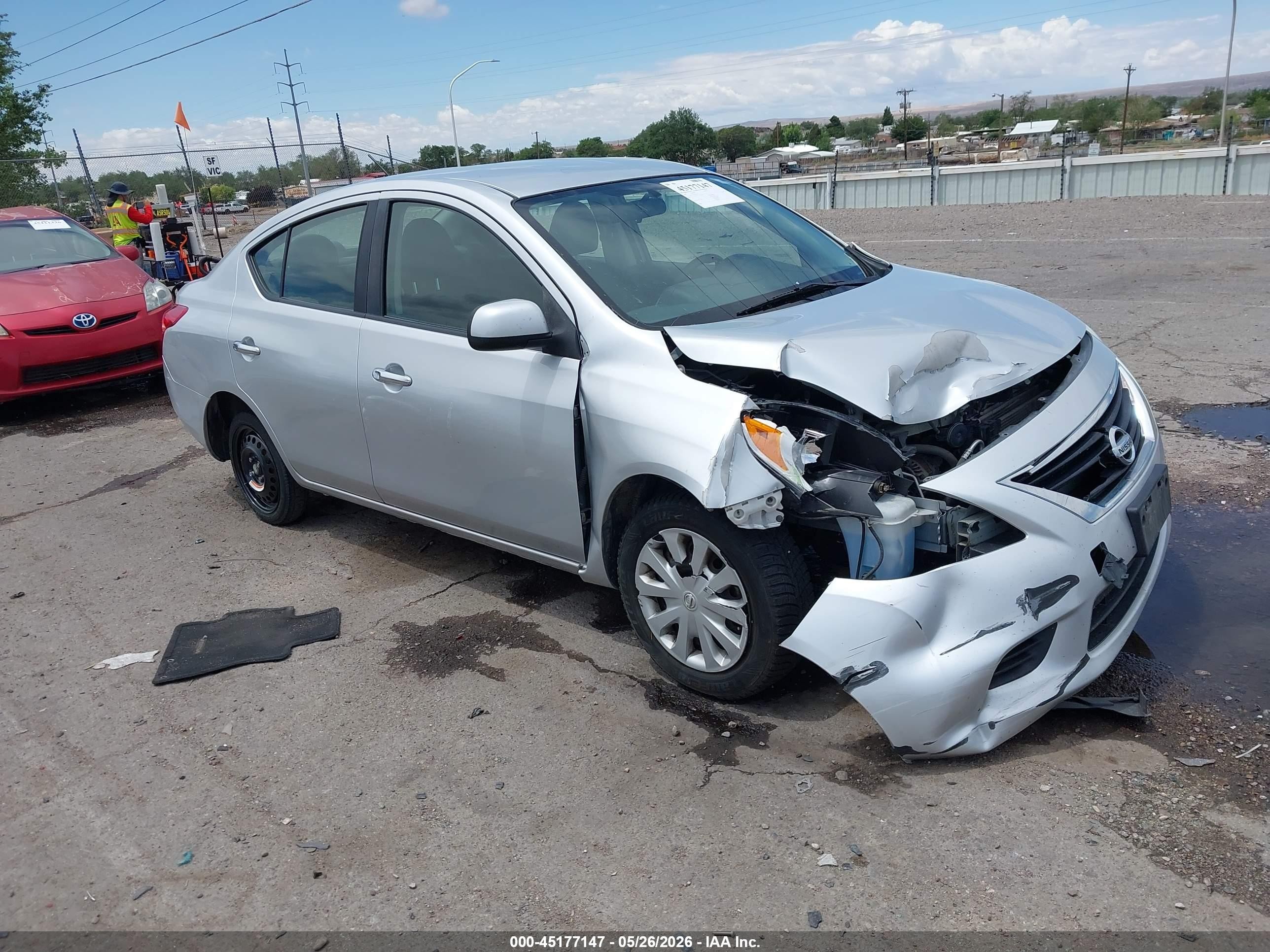 2012 Nissan Versa 1.6 Sv Silver vin: 3N1CN7AP4CL825679