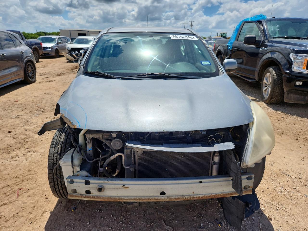2012 Nissan Versa 1.6 S Silver vin: 3N1CN7AP4CL826833