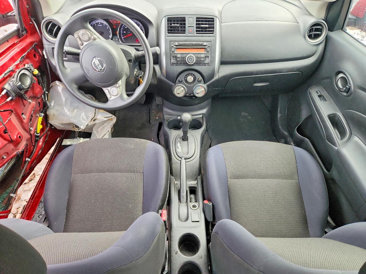 2012 Nissan Versa 1.6 S Red vin: 3N1CN7AP4CL843485