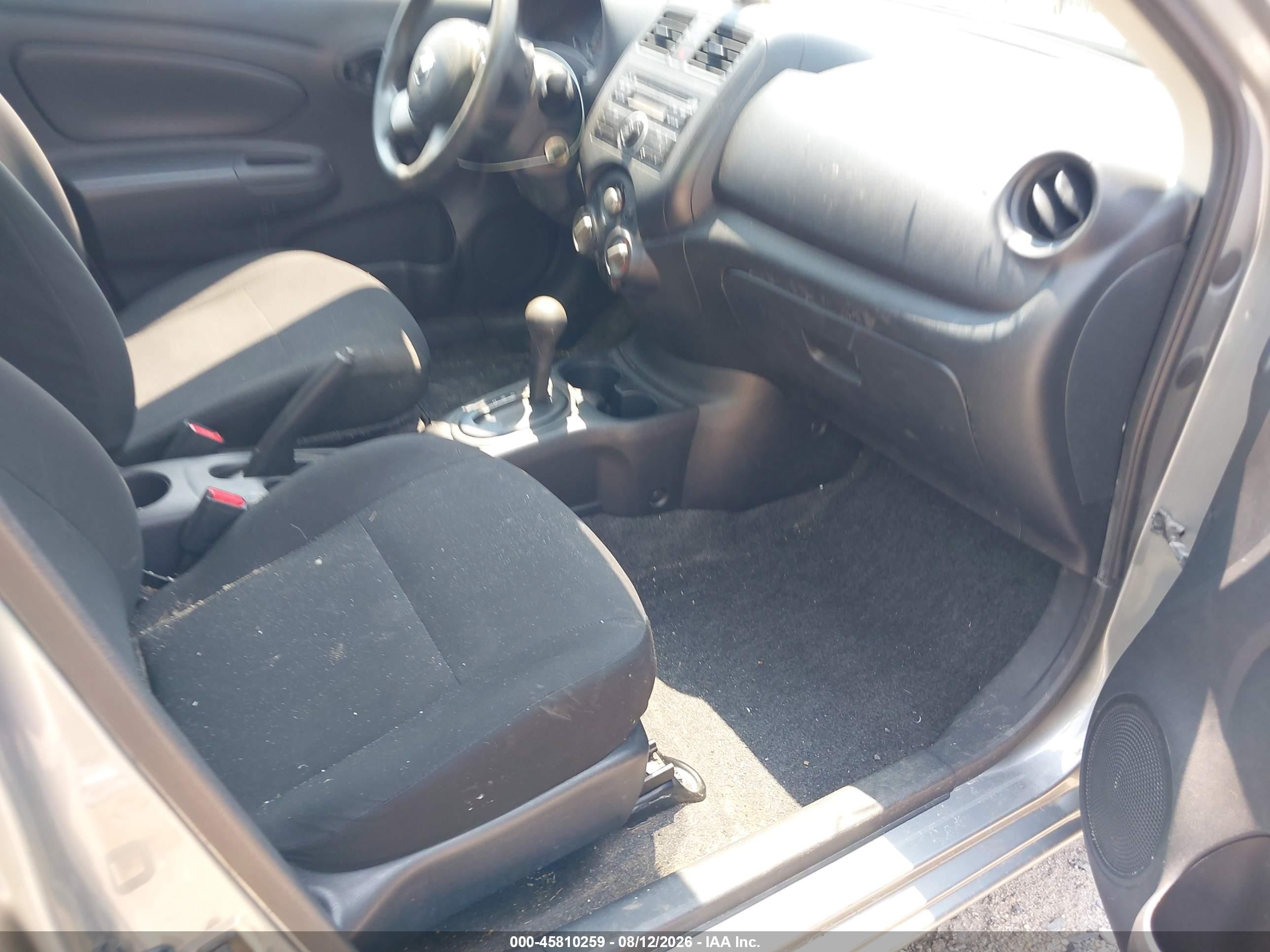 2012 Nissan Versa 1.6 S Gray vin: 3N1CN7AP4CL848444