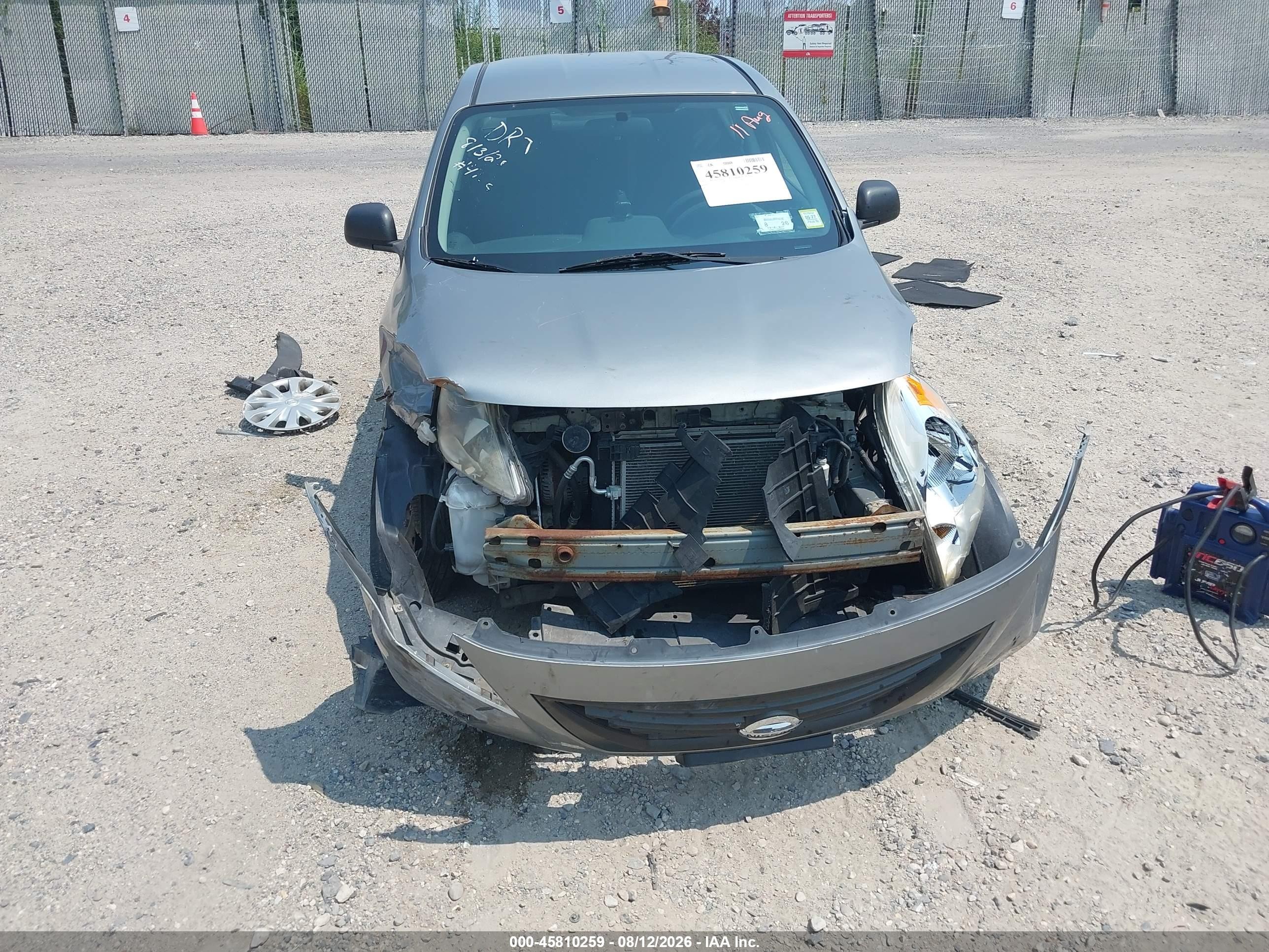 2012 Nissan Versa 1.6 S Gray vin: 3N1CN7AP4CL848444