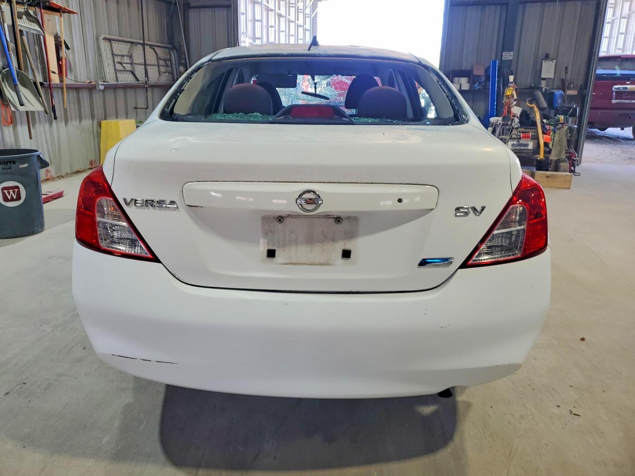 2012 Nissan Versa 1.6 S White vin: 3N1CN7AP4CL867382