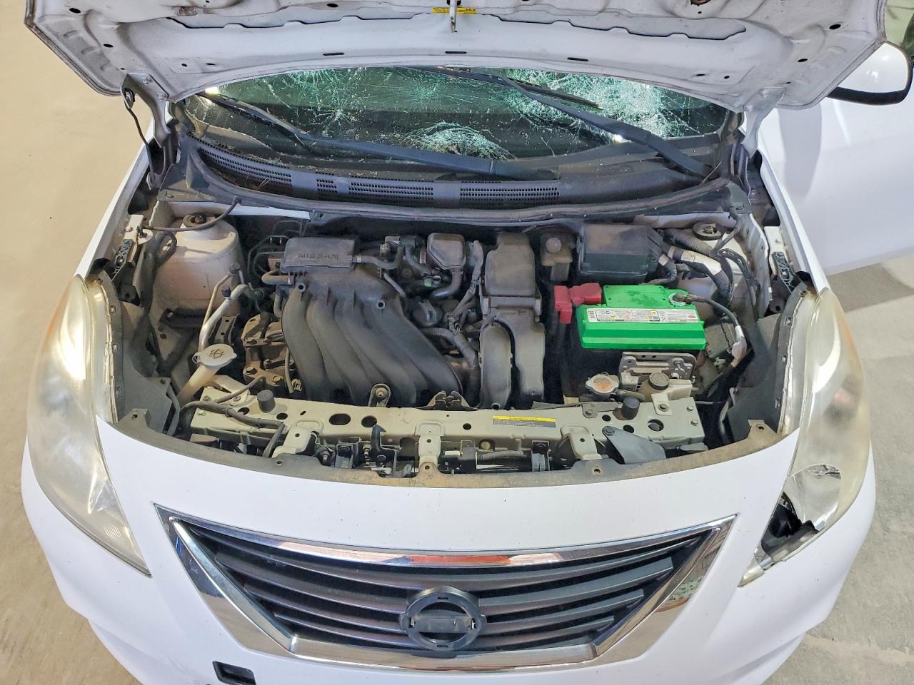 2012 Nissan Versa 1.6 S White vin: 3N1CN7AP4CL867382
