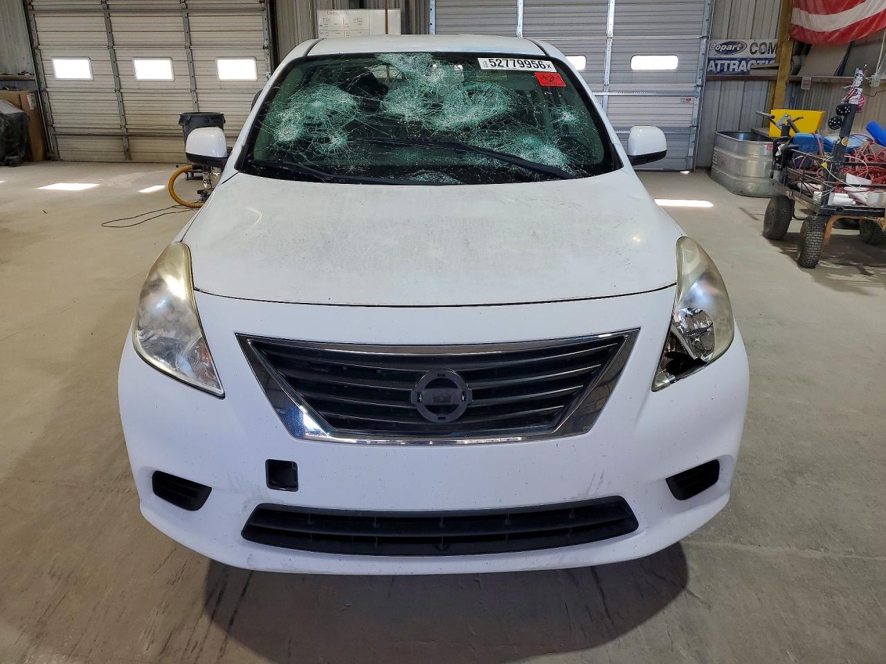 2012 Nissan Versa 1.6 S White vin: 3N1CN7AP4CL867382
