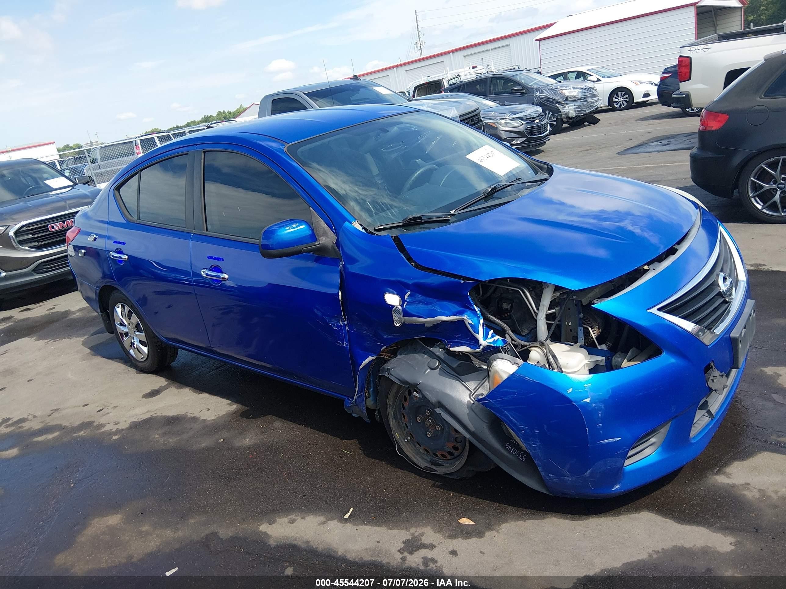 2012 Nissan Versa 1.6 Sv Blue vin: 3N1CN7AP4CL911929