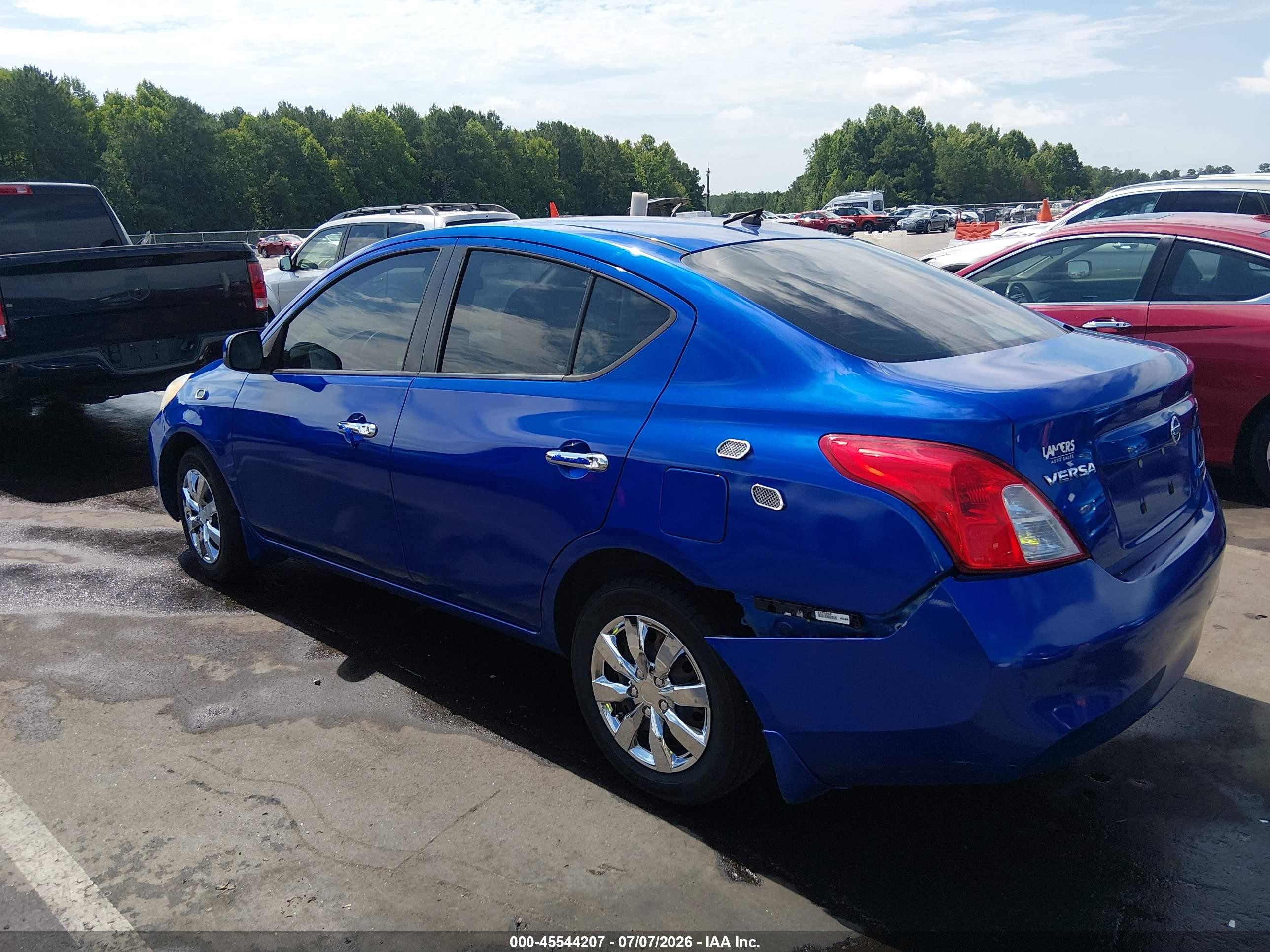 2012 Nissan Versa 1.6 Sv Blue vin: 3N1CN7AP4CL911929