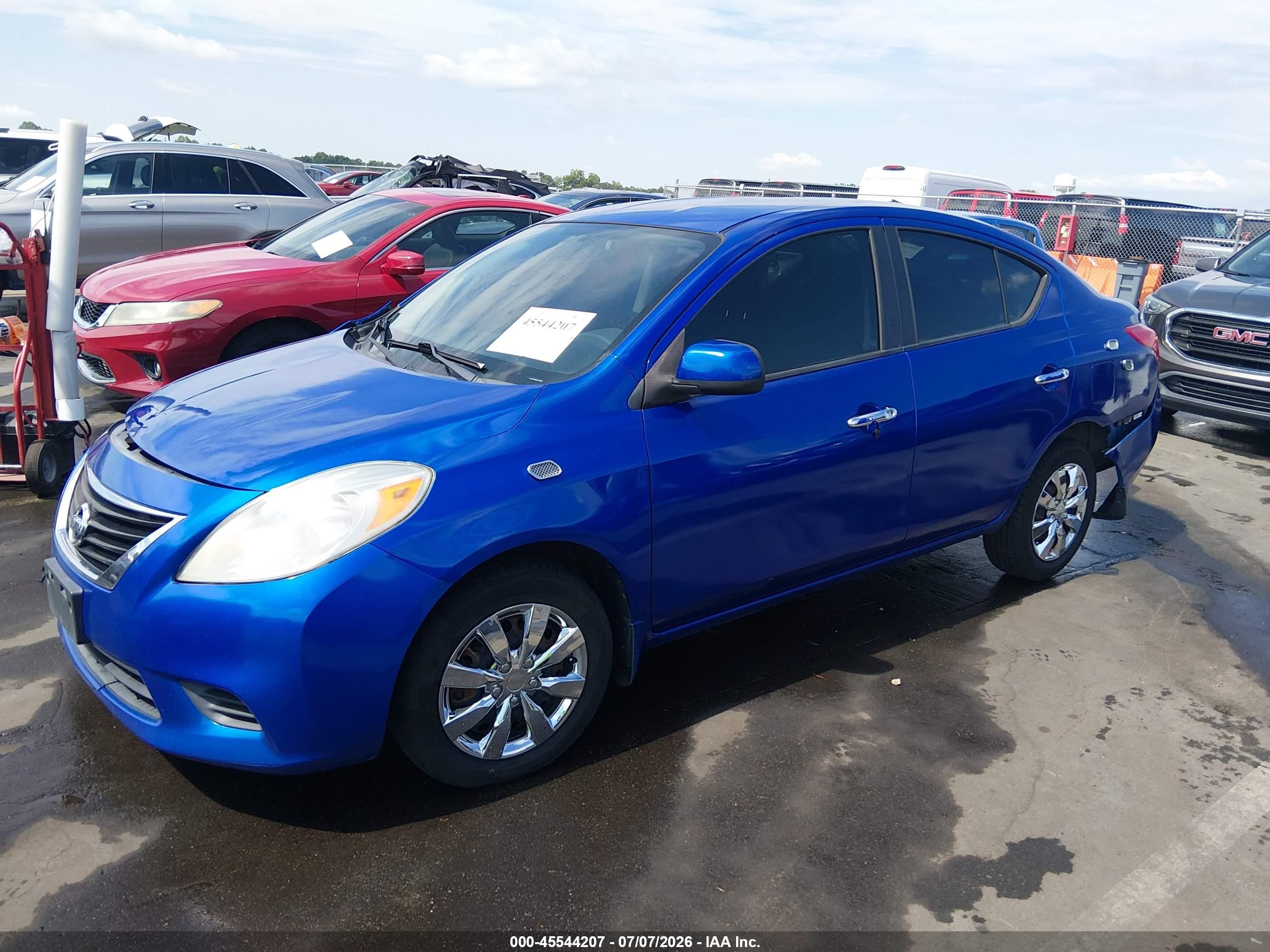 2012 Nissan Versa 1.6 Sv Blue vin: 3N1CN7AP4CL911929