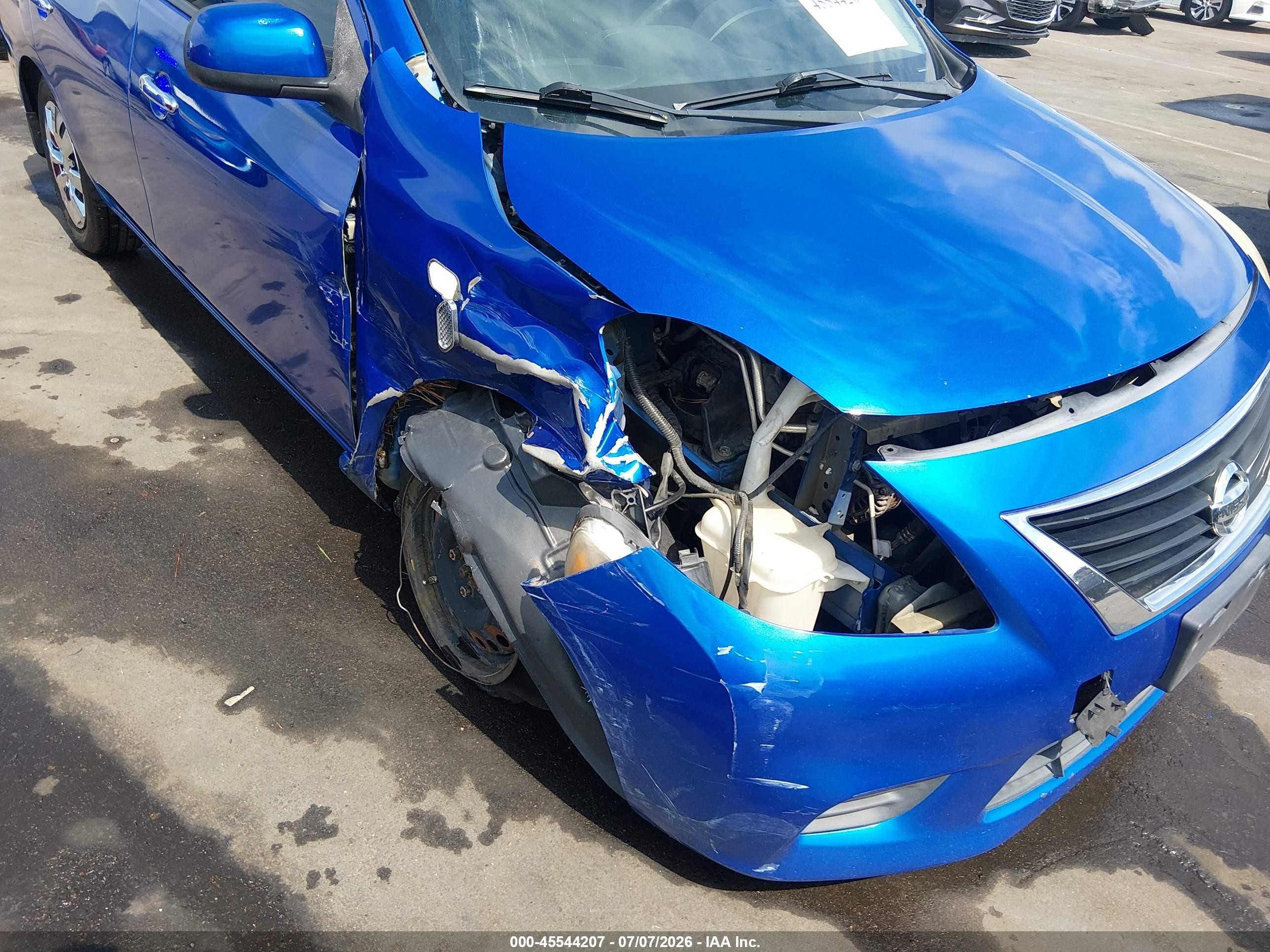 2012 Nissan Versa 1.6 Sv Blue vin: 3N1CN7AP4CL911929