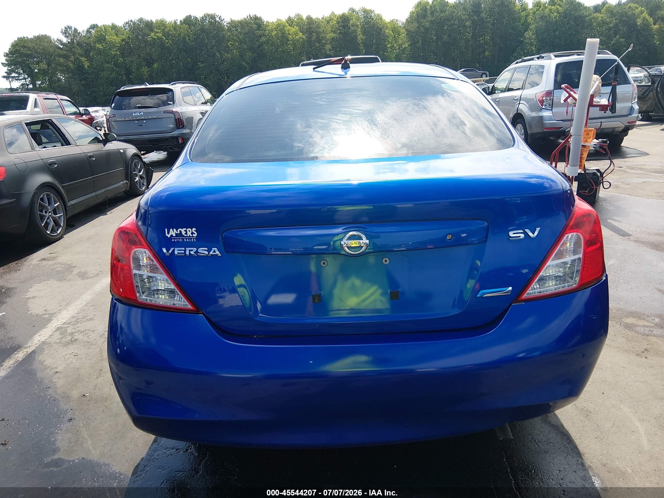 2012 Nissan Versa 1.6 Sv Blue vin: 3N1CN7AP4CL911929