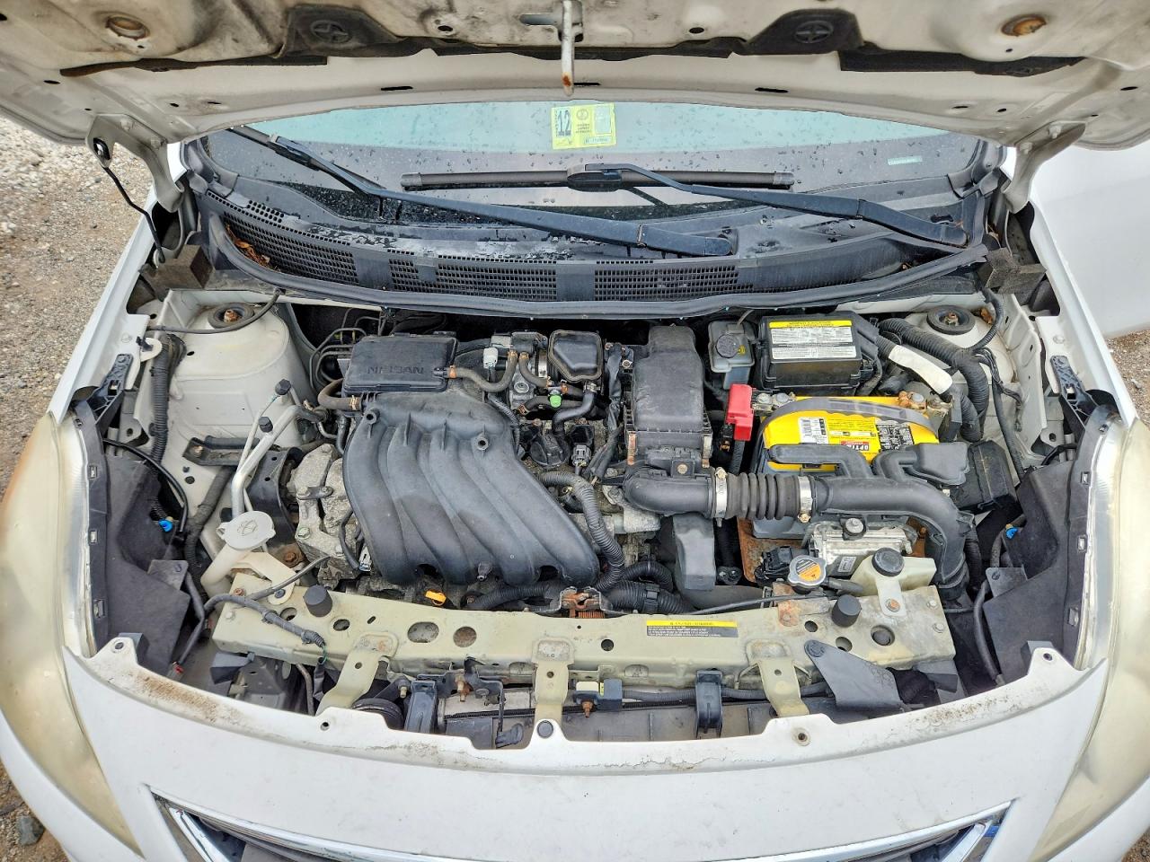 2013 Nissan Versa 1.6 S Белый vin: 3N1CN7AP4DL844184