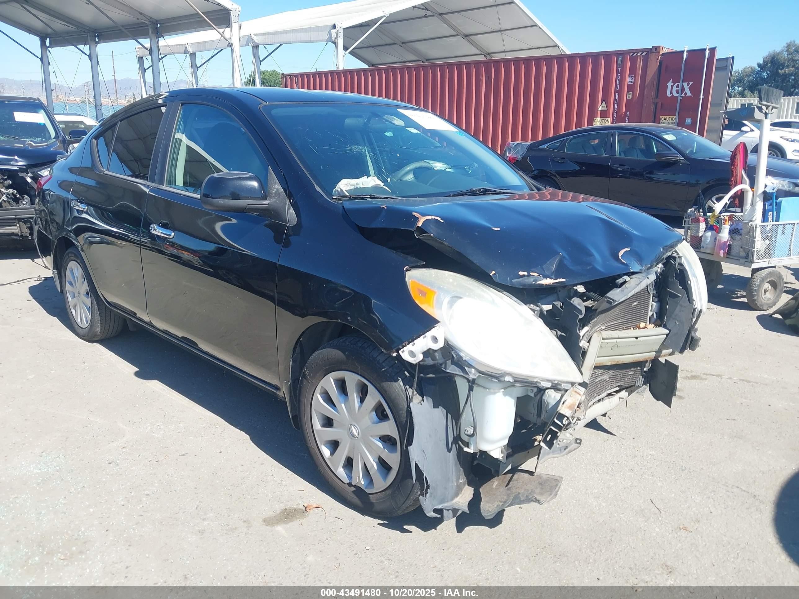 2013 Nissan Versa 1.6 Sv Black vin: 3N1CN7AP4DL849756