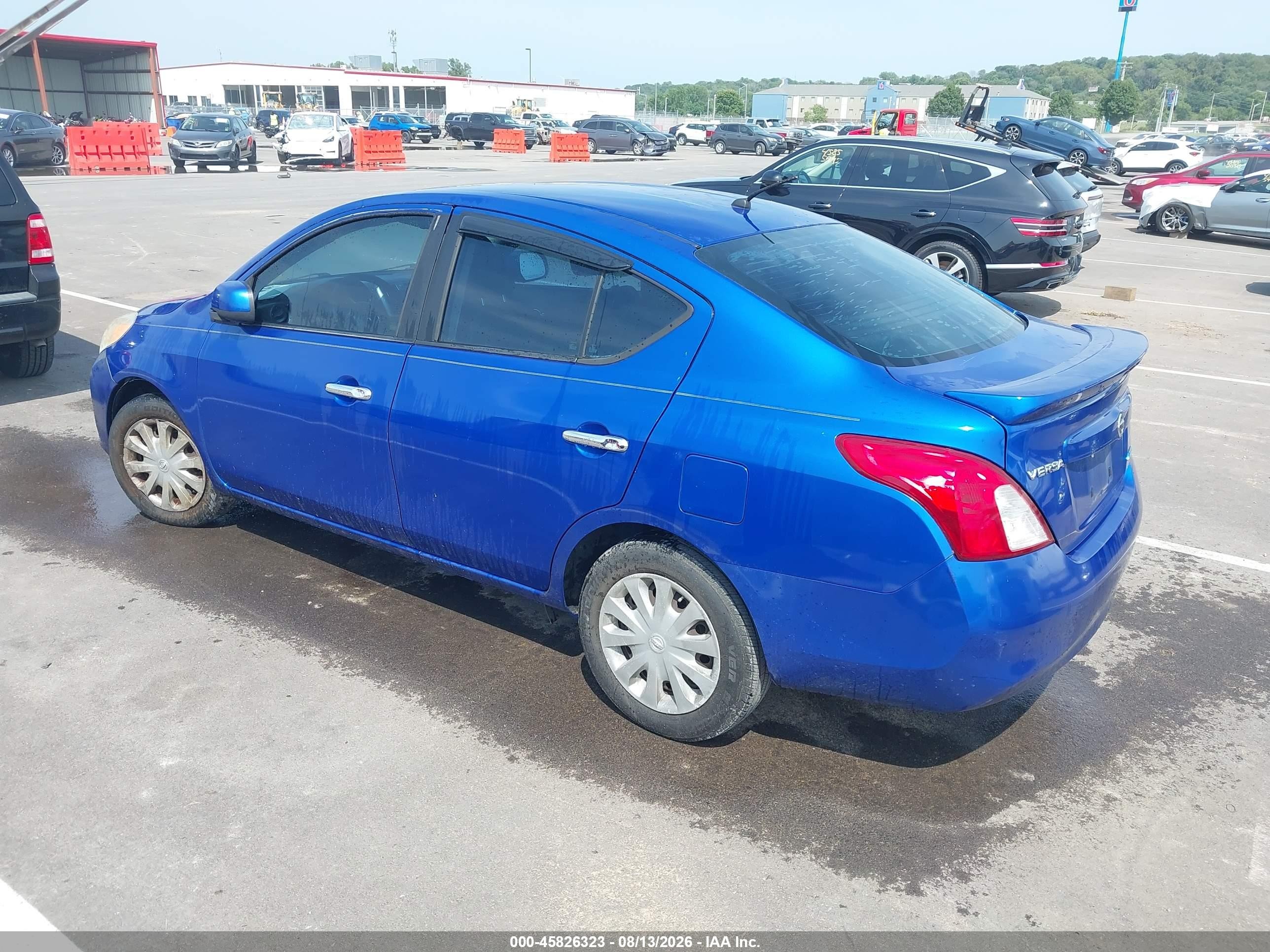 2013 Nissan Versa 1.6 Sv Blue vin: 3N1CN7AP4DL855525