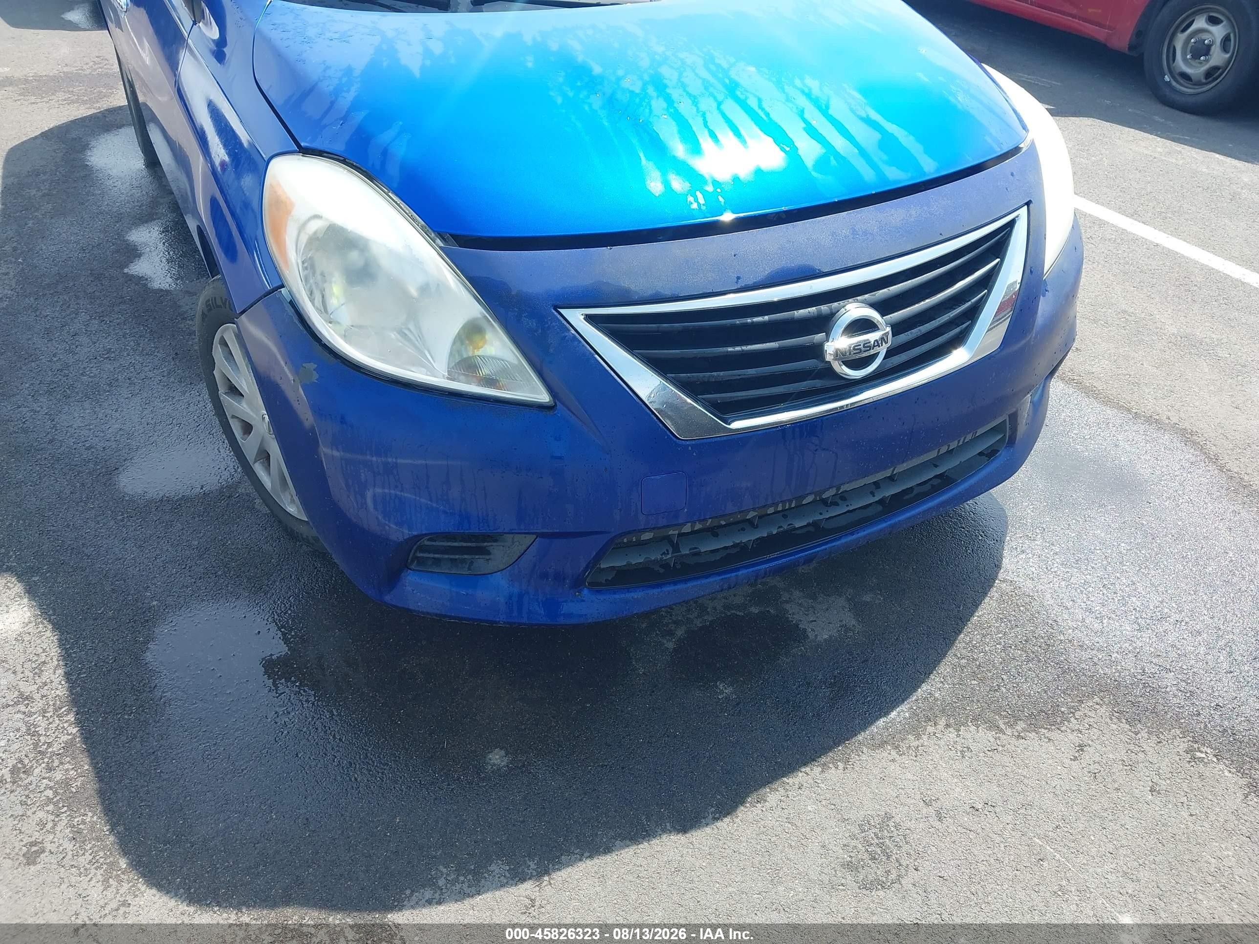 2013 Nissan Versa 1.6 Sv Blue vin: 3N1CN7AP4DL855525