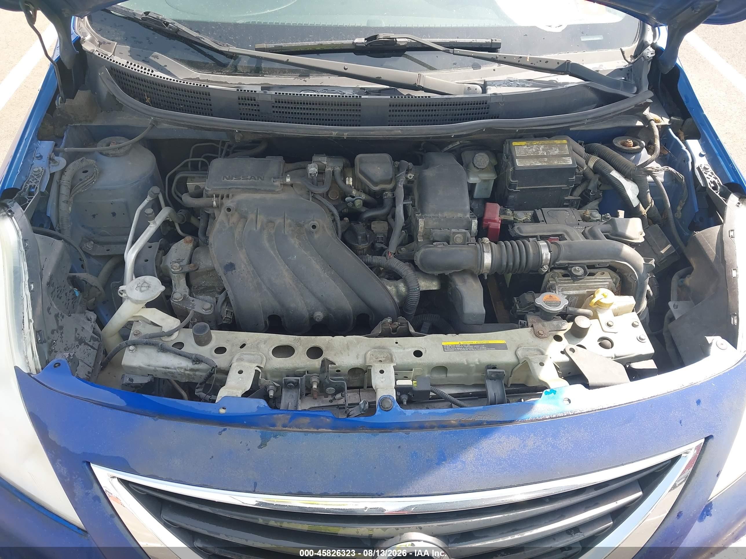 2013 Nissan Versa 1.6 Sv Blue vin: 3N1CN7AP4DL855525