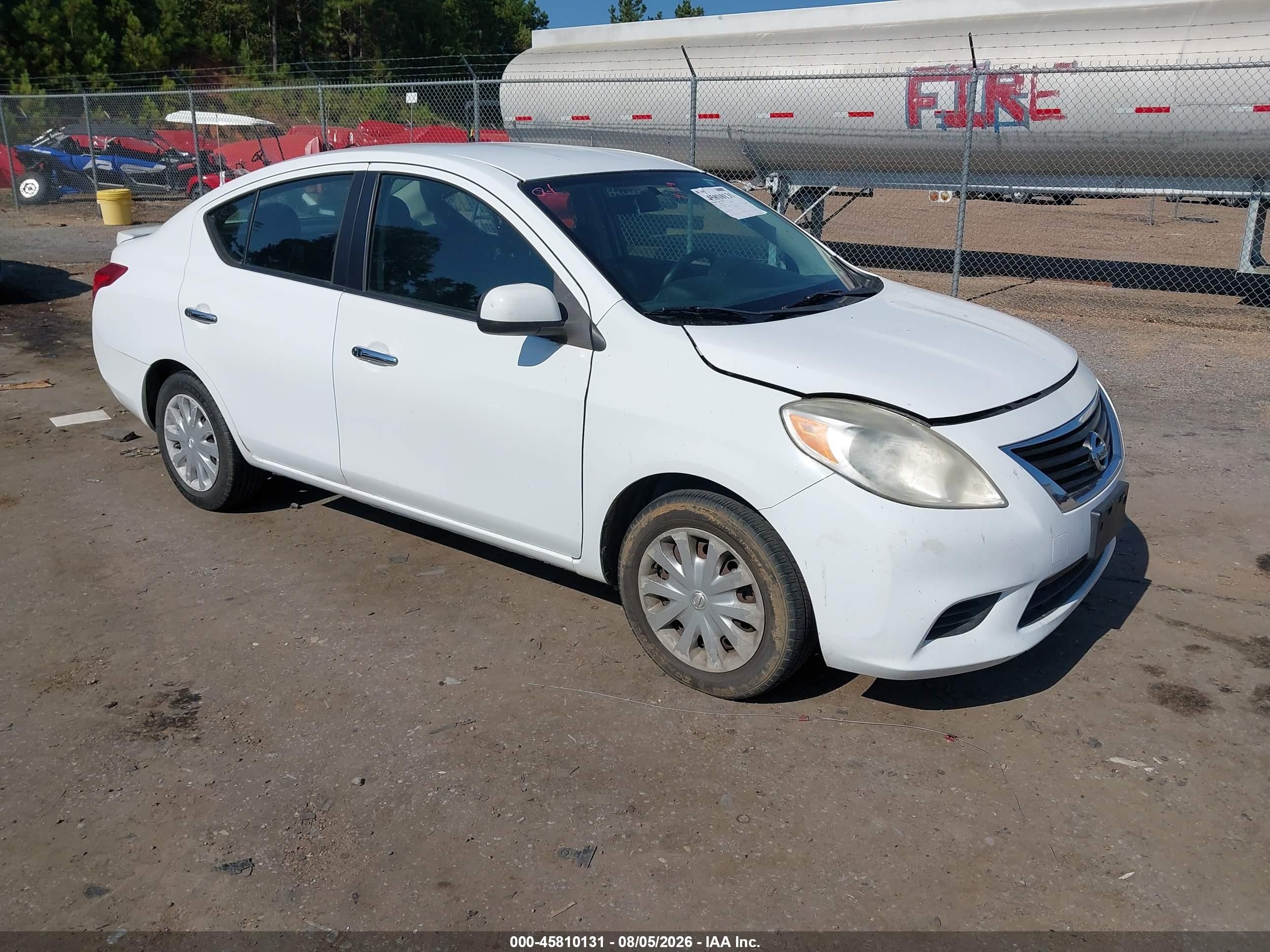 2013 Nissan Versa 1.6 Sv White vin: 3N1CN7AP4DL885365