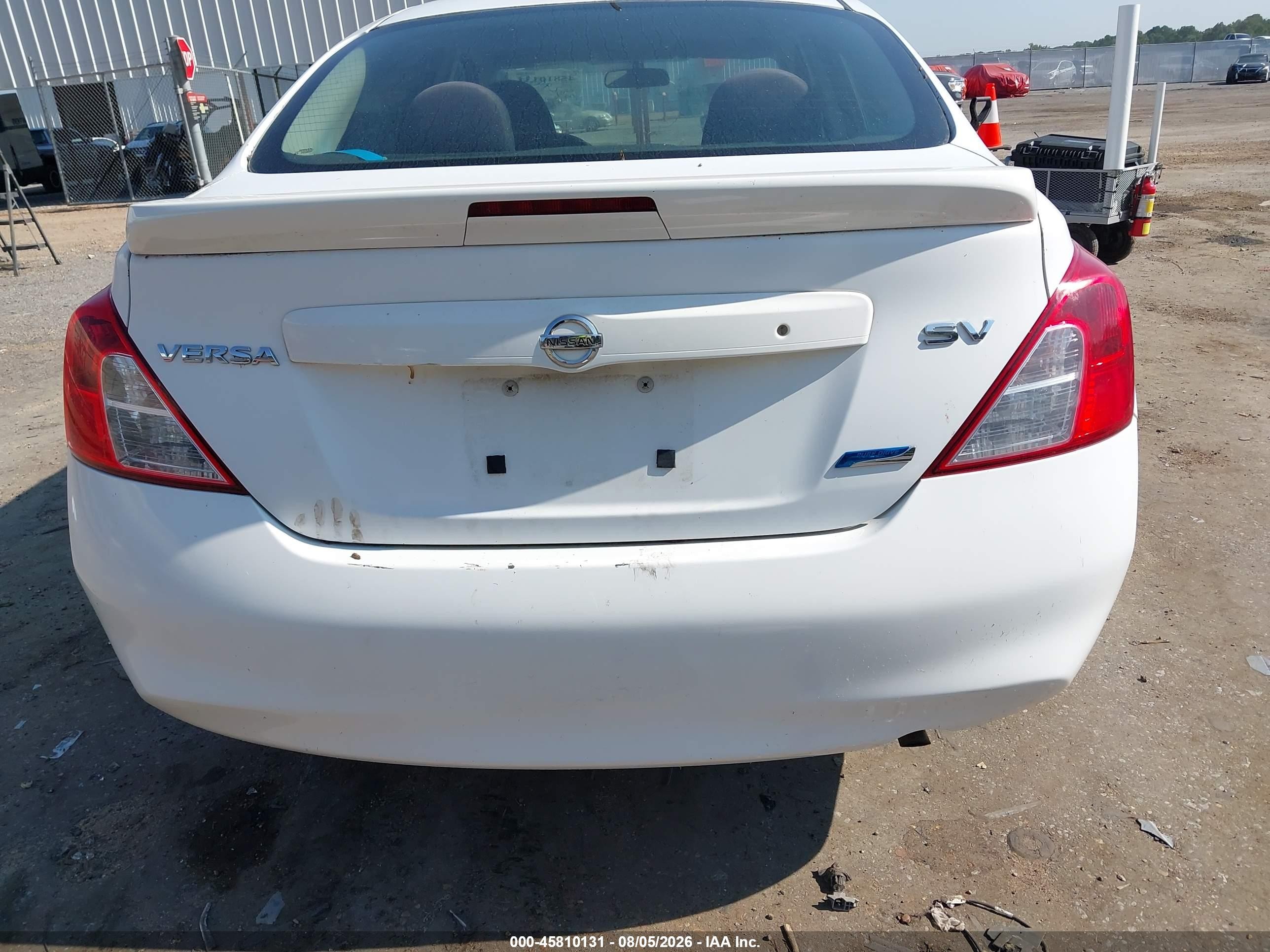 2013 Nissan Versa 1.6 Sv White vin: 3N1CN7AP4DL885365