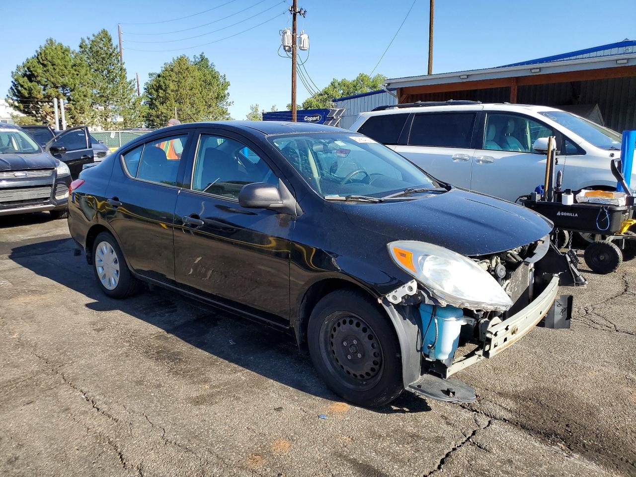 2013 Nissan Versa S Black vin: 3N1CN7AP4DL888735