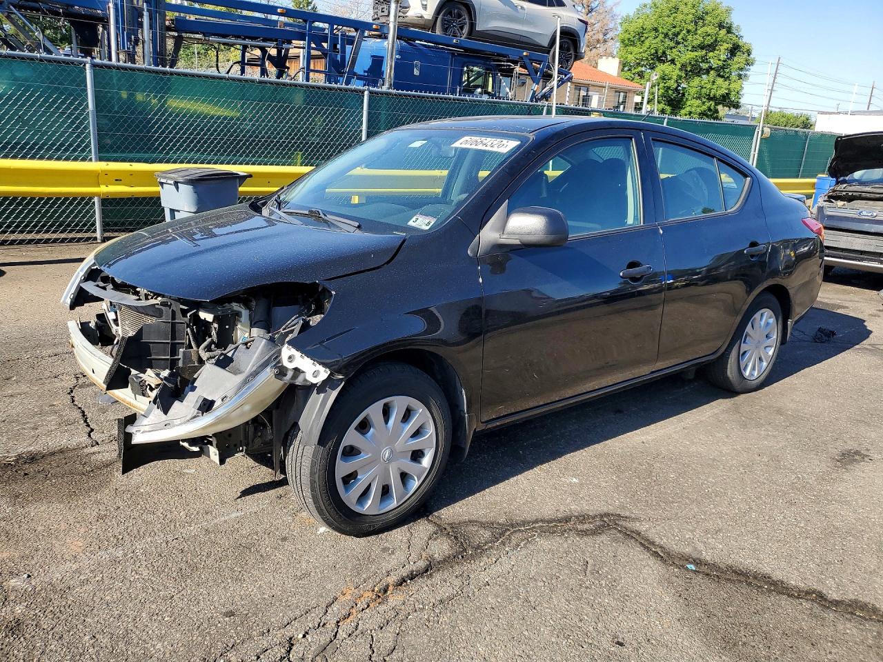 2013 Nissan Versa S Black vin: 3N1CN7AP4DL888735