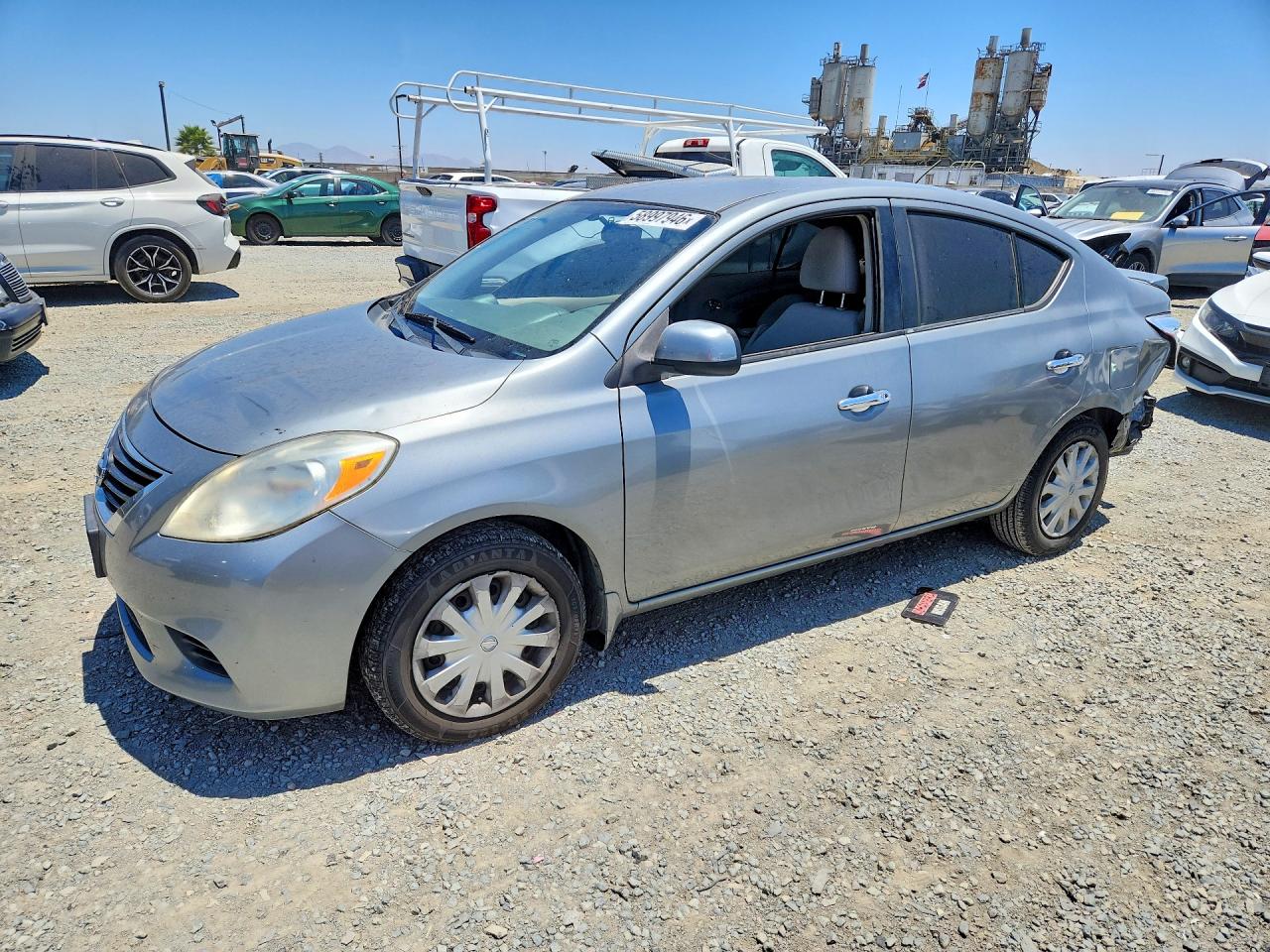 2013 Nissan Versa 1.6 S Серебряный vin: 3N1CN7AP4DL892851