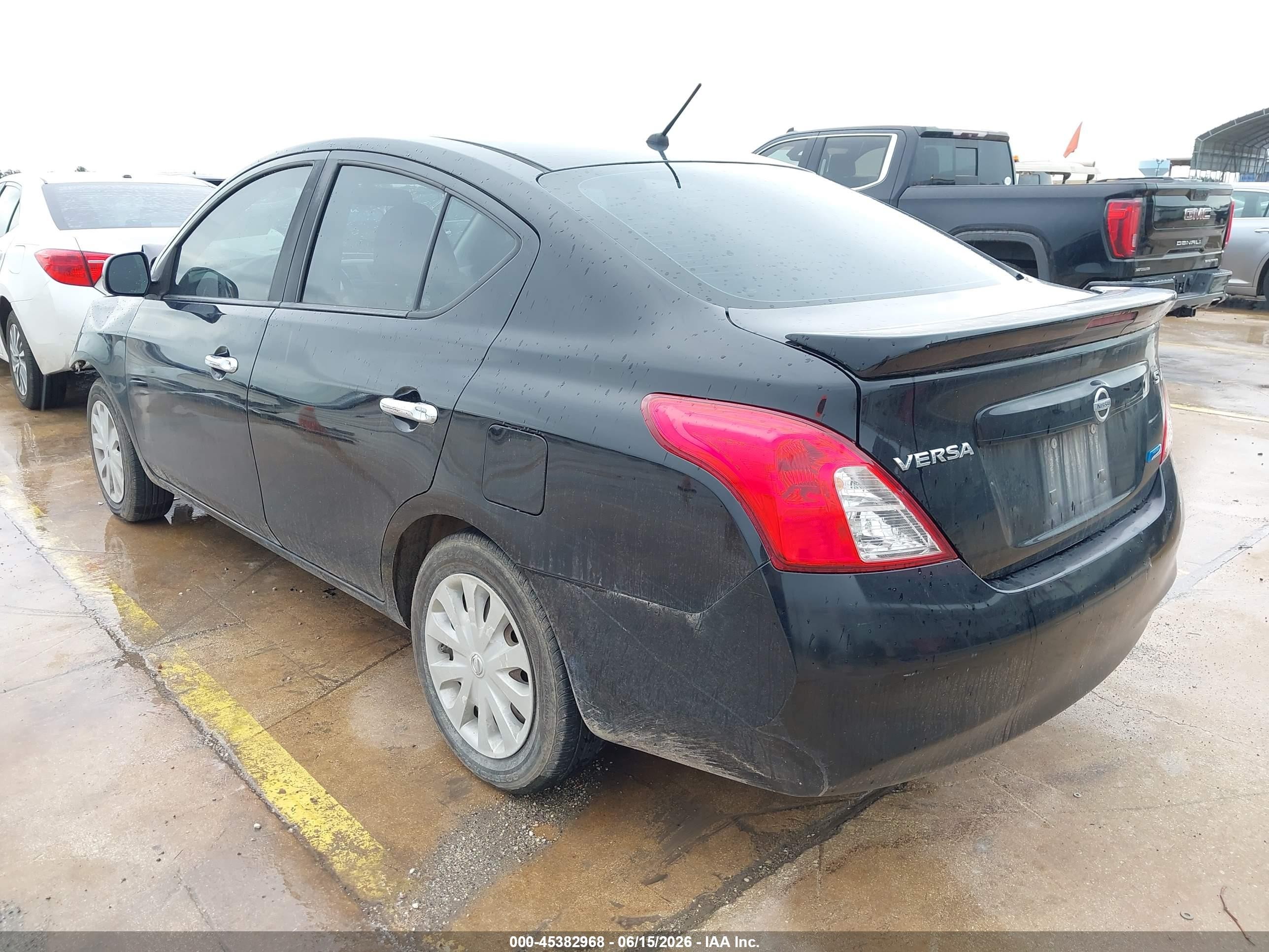 2014 Nissan Versa 1.6 Sv Black vin: 3N1CN7AP4EK452085