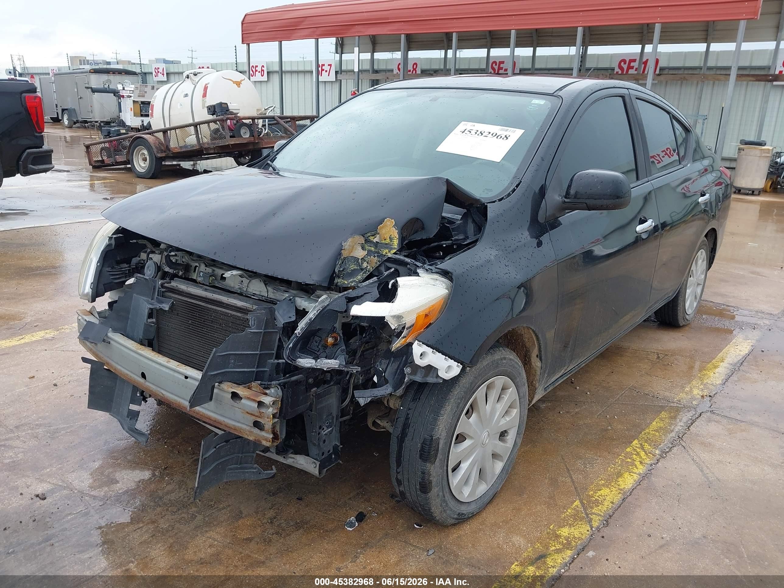 2014 Nissan Versa 1.6 Sv Black vin: 3N1CN7AP4EK452085