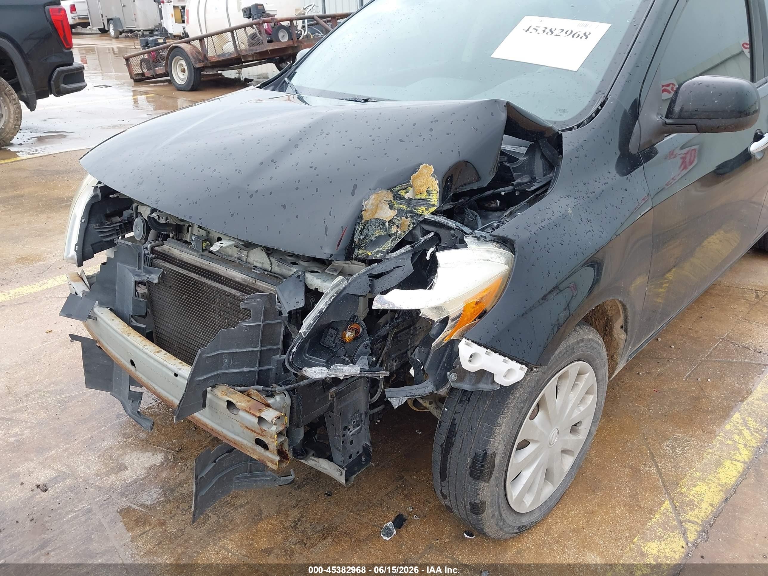 2014 Nissan Versa 1.6 Sv Black vin: 3N1CN7AP4EK452085