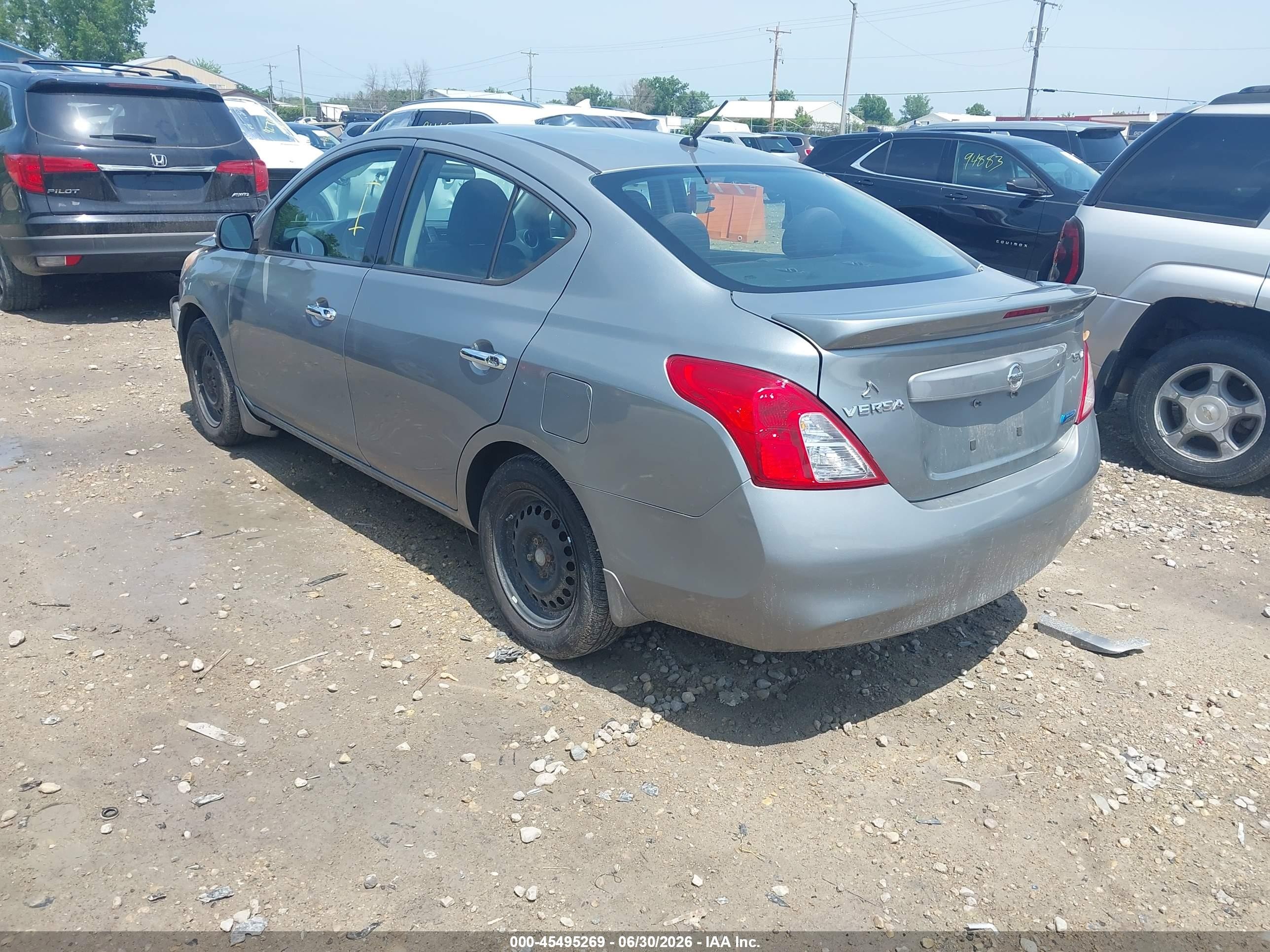 2014 Nissan Versa 1.6 S/1.6 S+/1.6 Sl/1.6 Sv/s Silver vin: 3N1CN7AP4EK455021