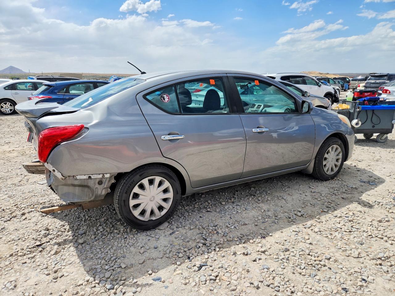 2014 Nissan Versa 1.6 Sv Gray vin: 3N1CN7AP4EK462373