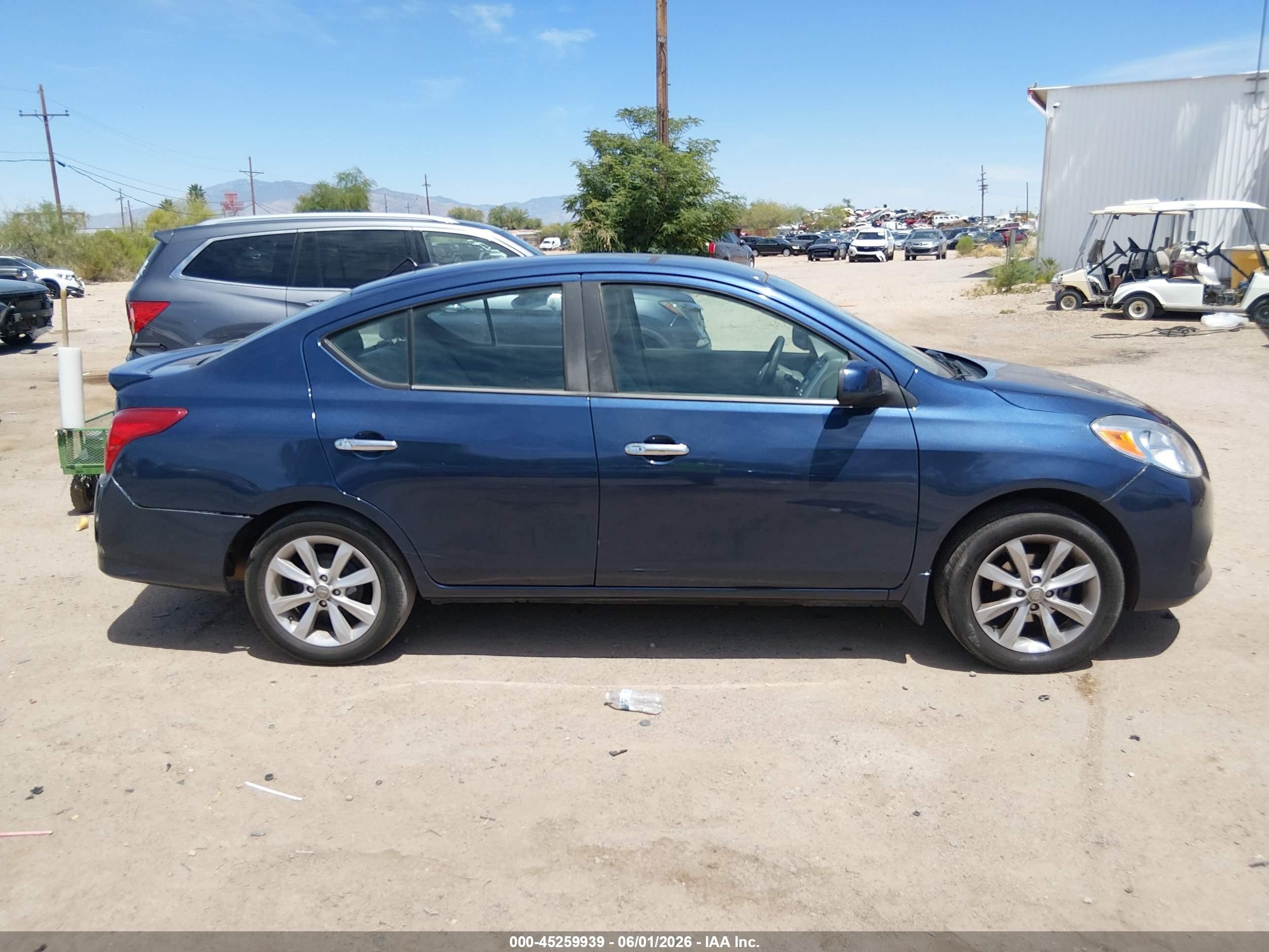 2014 Nissan Versa 1.6 Sl Blue vin: 3N1CN7AP4EL814507