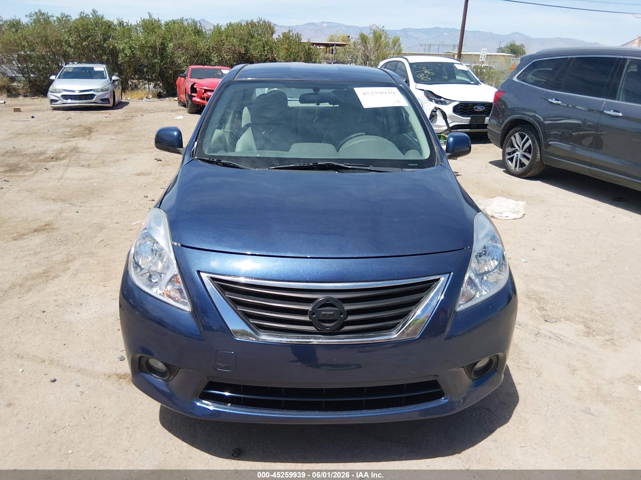 2014 Nissan Versa 1.6 Sl Blue vin: 3N1CN7AP4EL814507