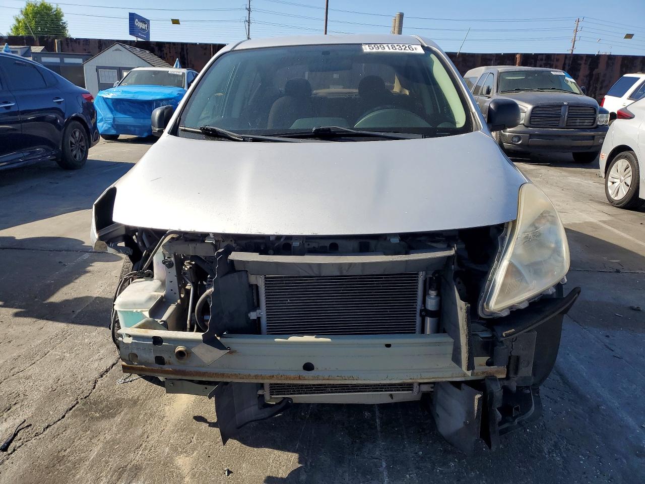 2014 Nissan Versa 1.6 S Silver vin: 3N1CN7AP4EL825068