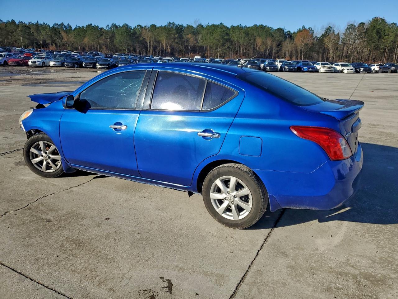 2014 Nissan Versa S Blue vin: 3N1CN7AP4EL835261