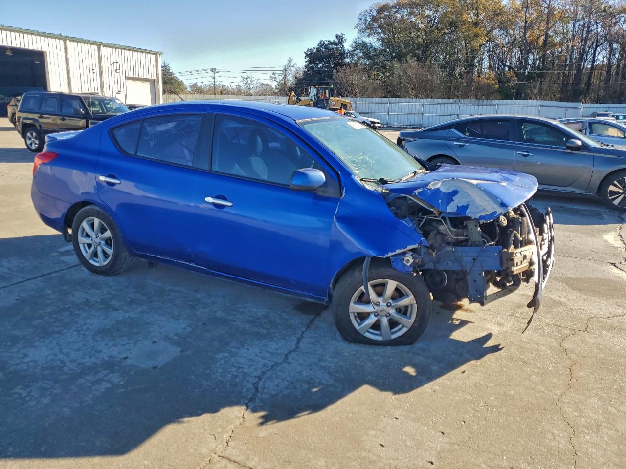 2014 Nissan Versa S Blue vin: 3N1CN7AP4EL835261