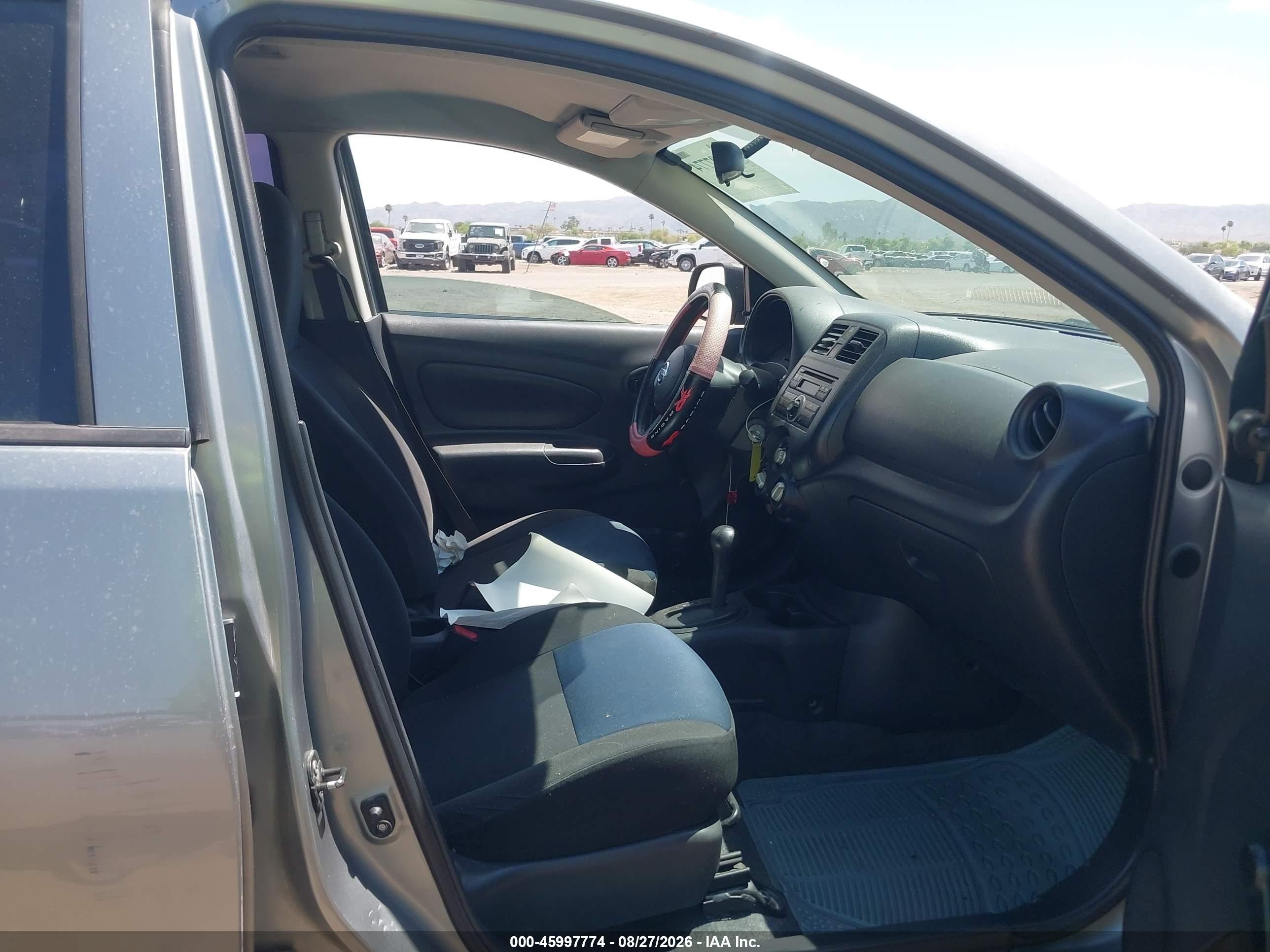 2014 Nissan Versa 1.6 S+ Gray vin: 3N1CN7AP4EL840282